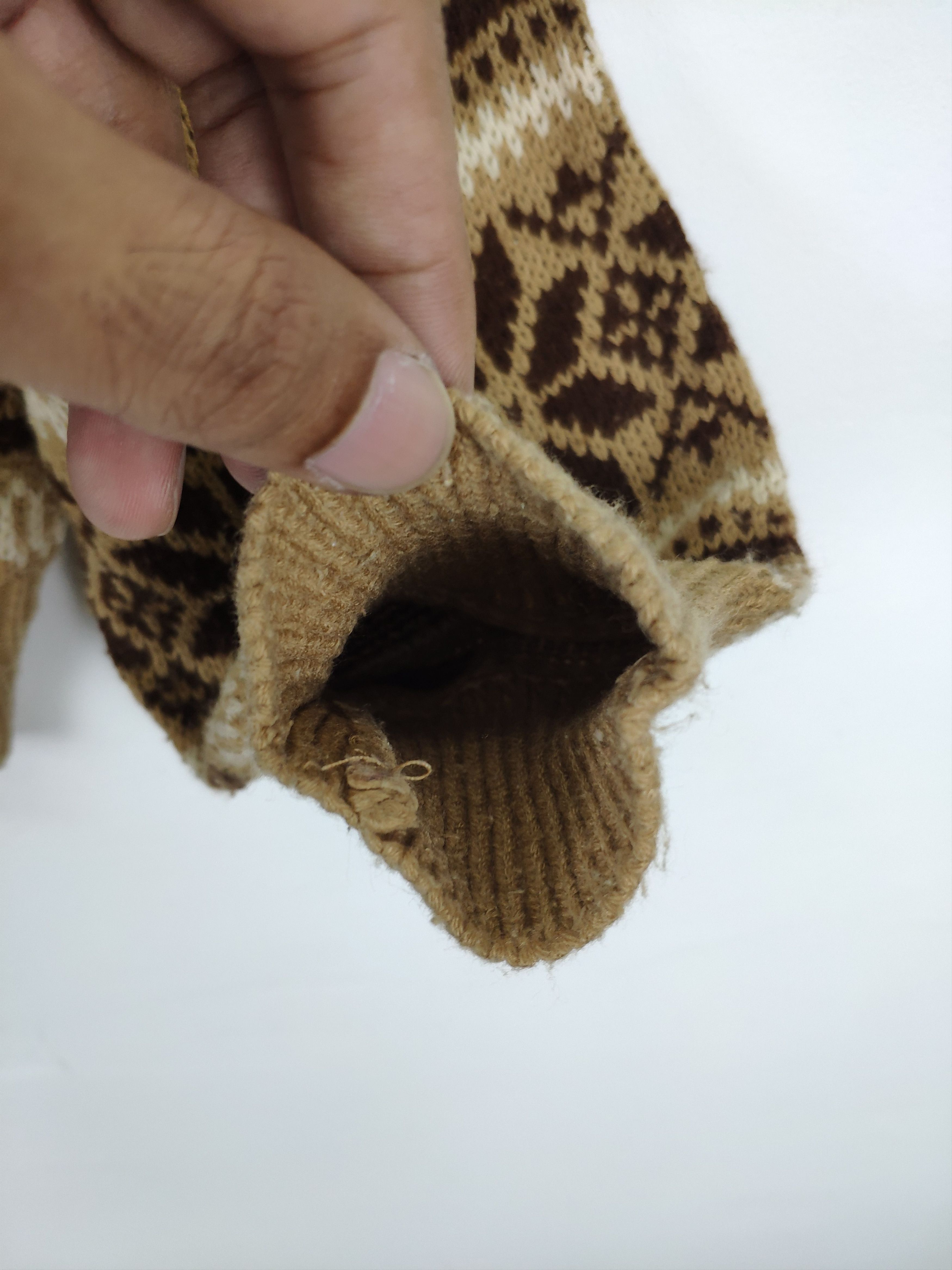 Aran Isles Knitwear × Japanese Brand Vintage Wool Knit Cardigan Sweater Native Style Size M / US 6-8 / IT 42-44 - 4 Thumbnail