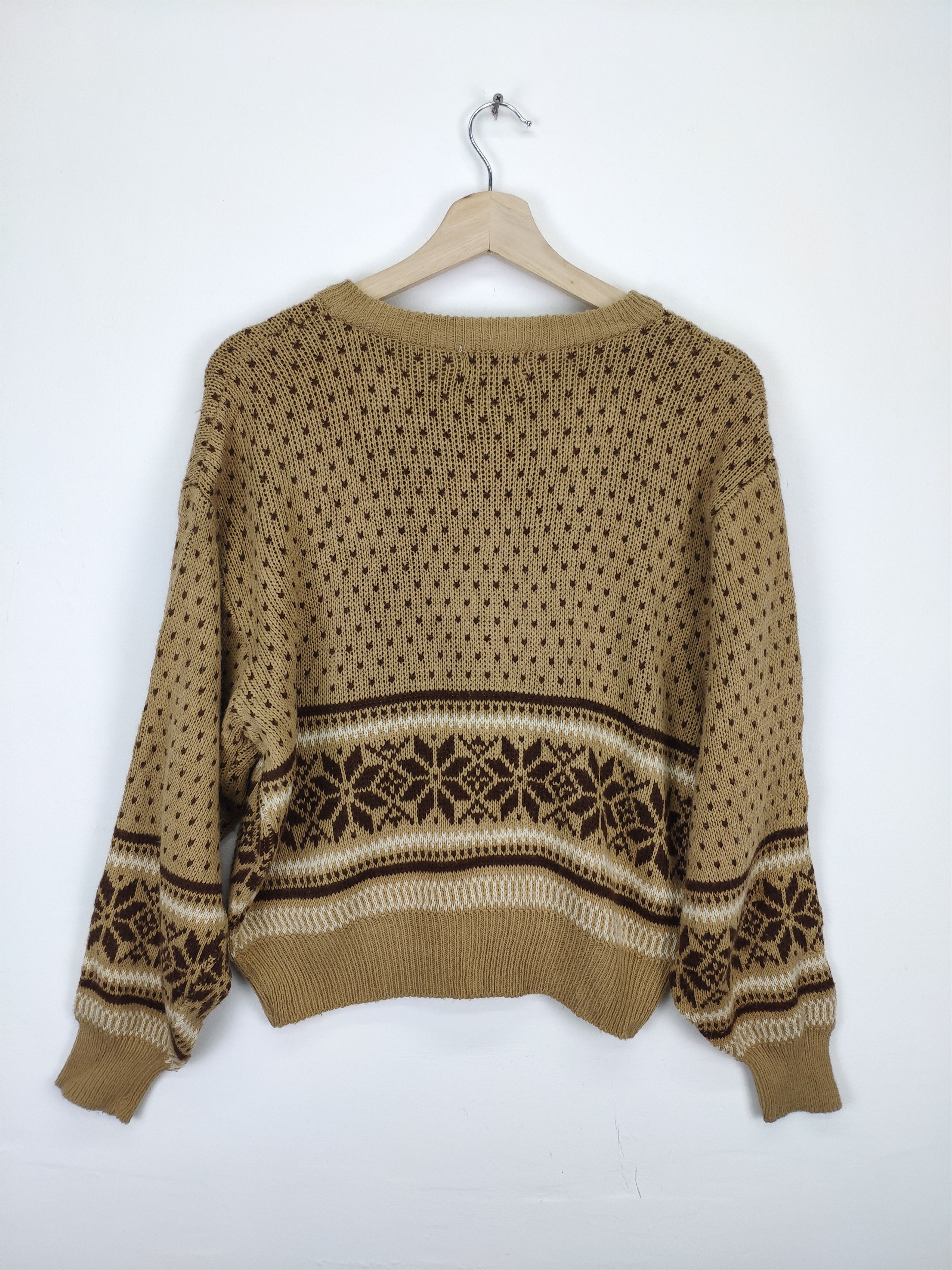 Aran Isles Knitwear × Japanese Brand Vintage Wool Knit Cardigan Sweater Native Style Size M / US 6-8 / IT 42-44 - 12 Thumbnail