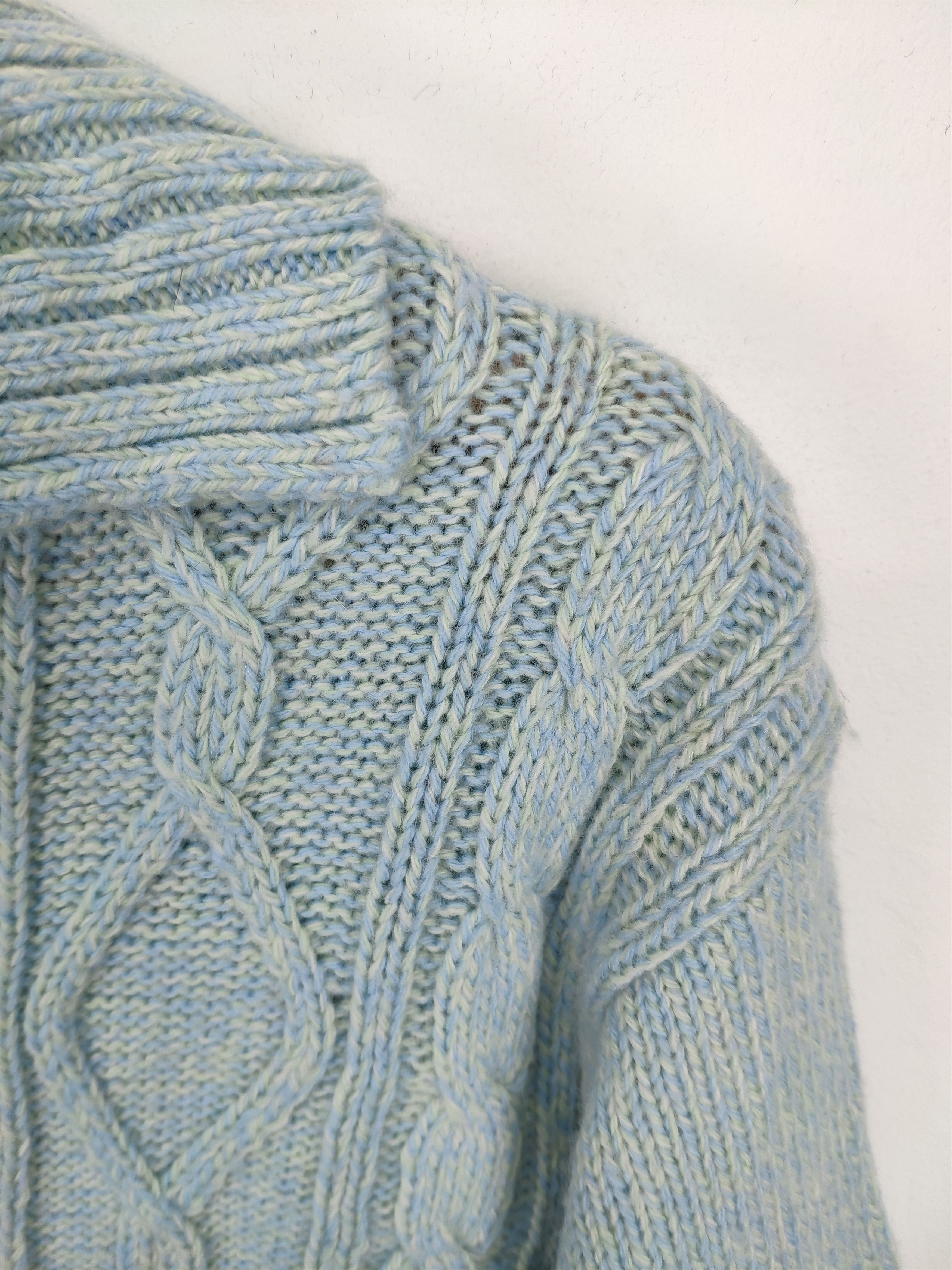 Aran Isles Knitwear × Japanese Brand Vintage Wool Cable Knit Sweater Shawl Collar Size M / US 6-8 / IT 42-44 - 8 Thumbnail