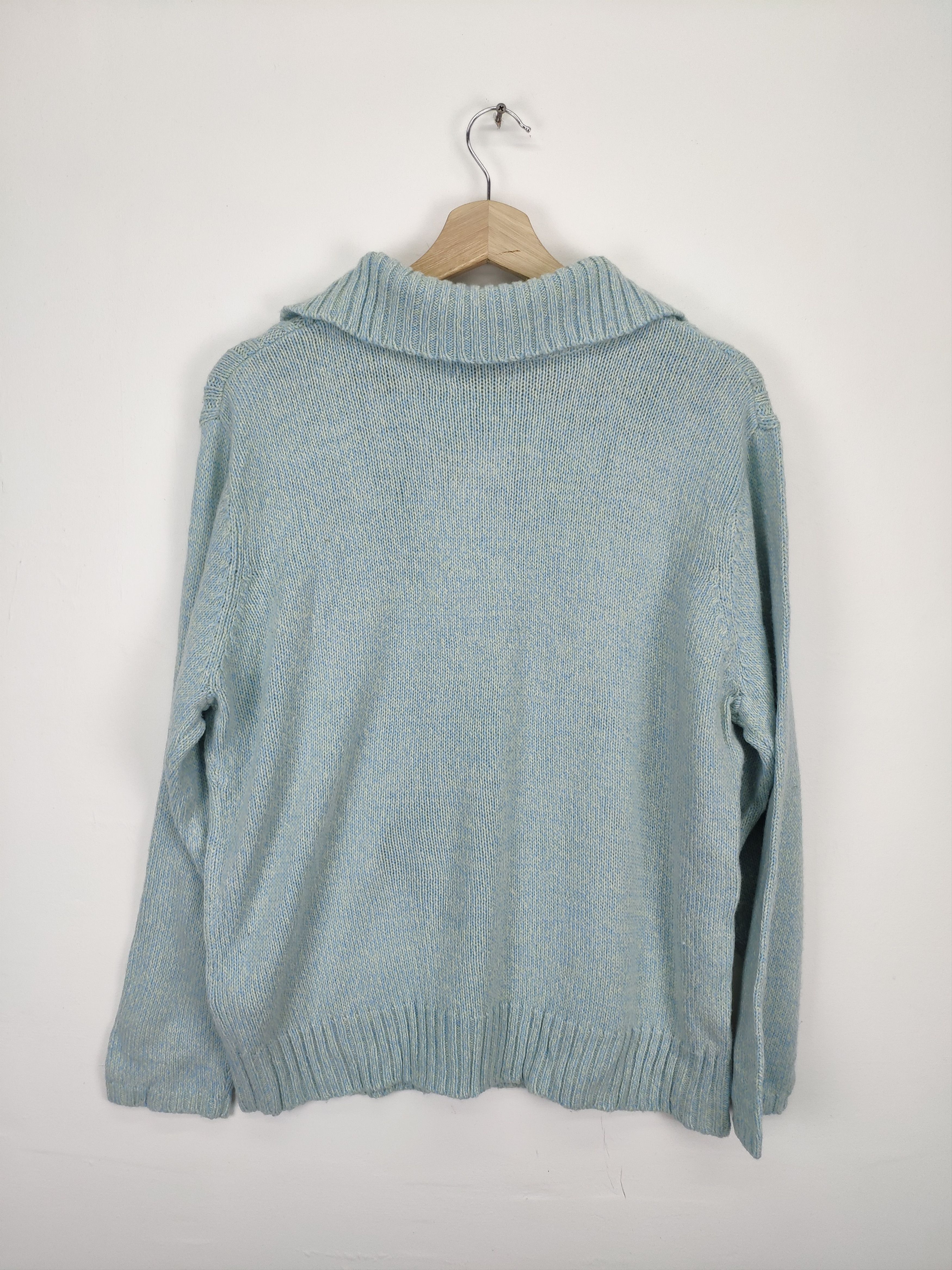 Aran Isles Knitwear × Japanese Brand Vintage Wool Cable Knit Sweater Shawl Collar Size M / US 6-8 / IT 42-44 - 11 Thumbnail