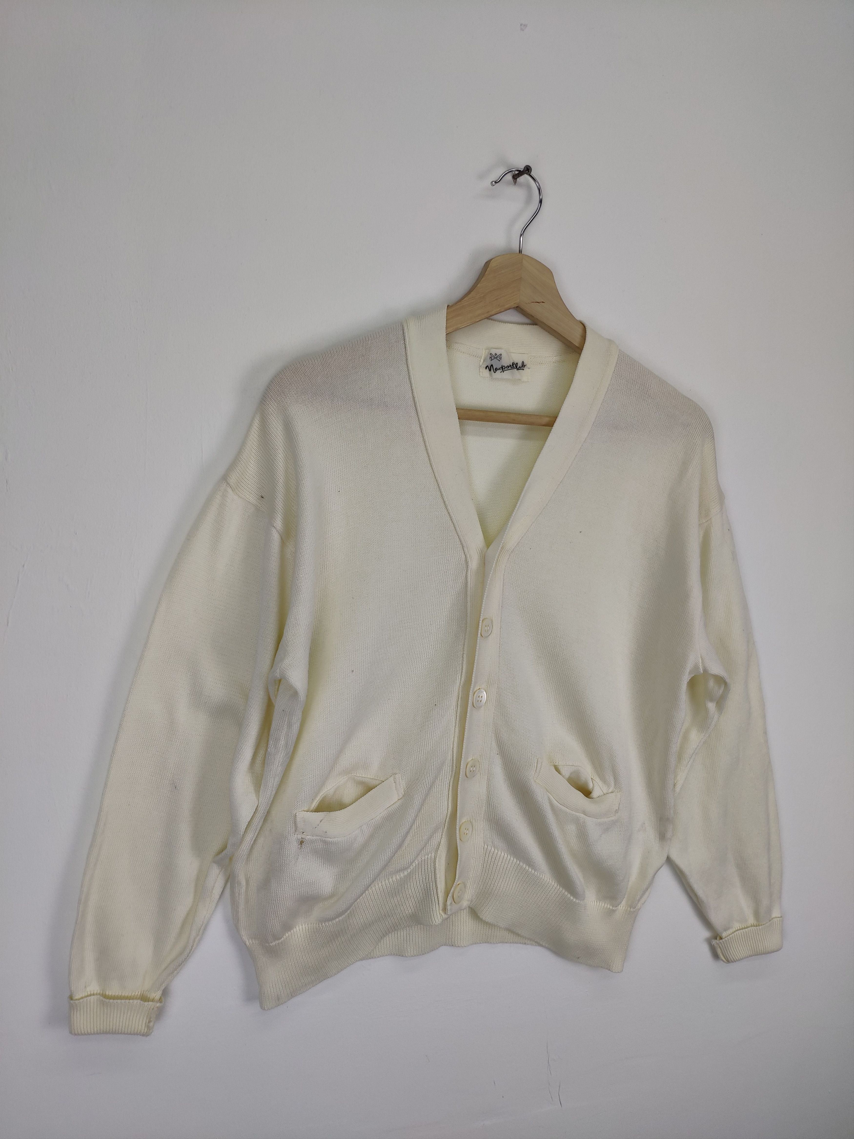 Aran Isles Knitwear × Japanese Brand Vintage Knit Cardigan Sweater by Newportclub Size US M / EU 48-50 / 2 - 3 Thumbnail
