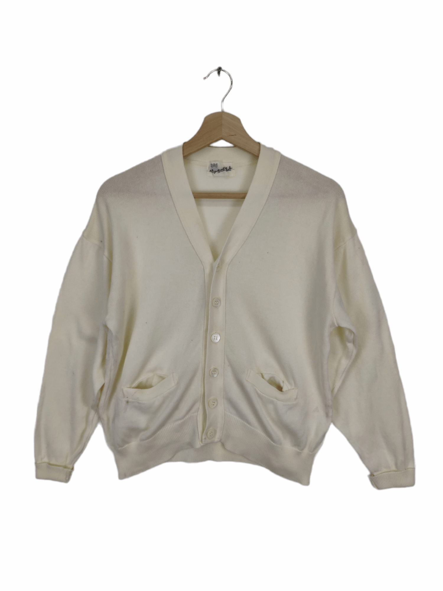 Aran Isles Knitwear × Japanese Brand Vintage Knit Cardigan Sweater by Newportclub Size US M / EU 48-50 / 2 - 1 Thumbnail
