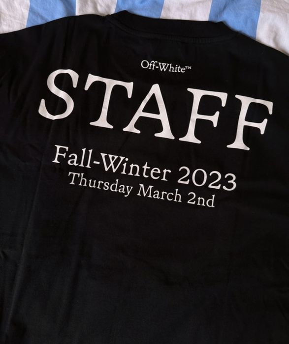 Off white staff store shirt