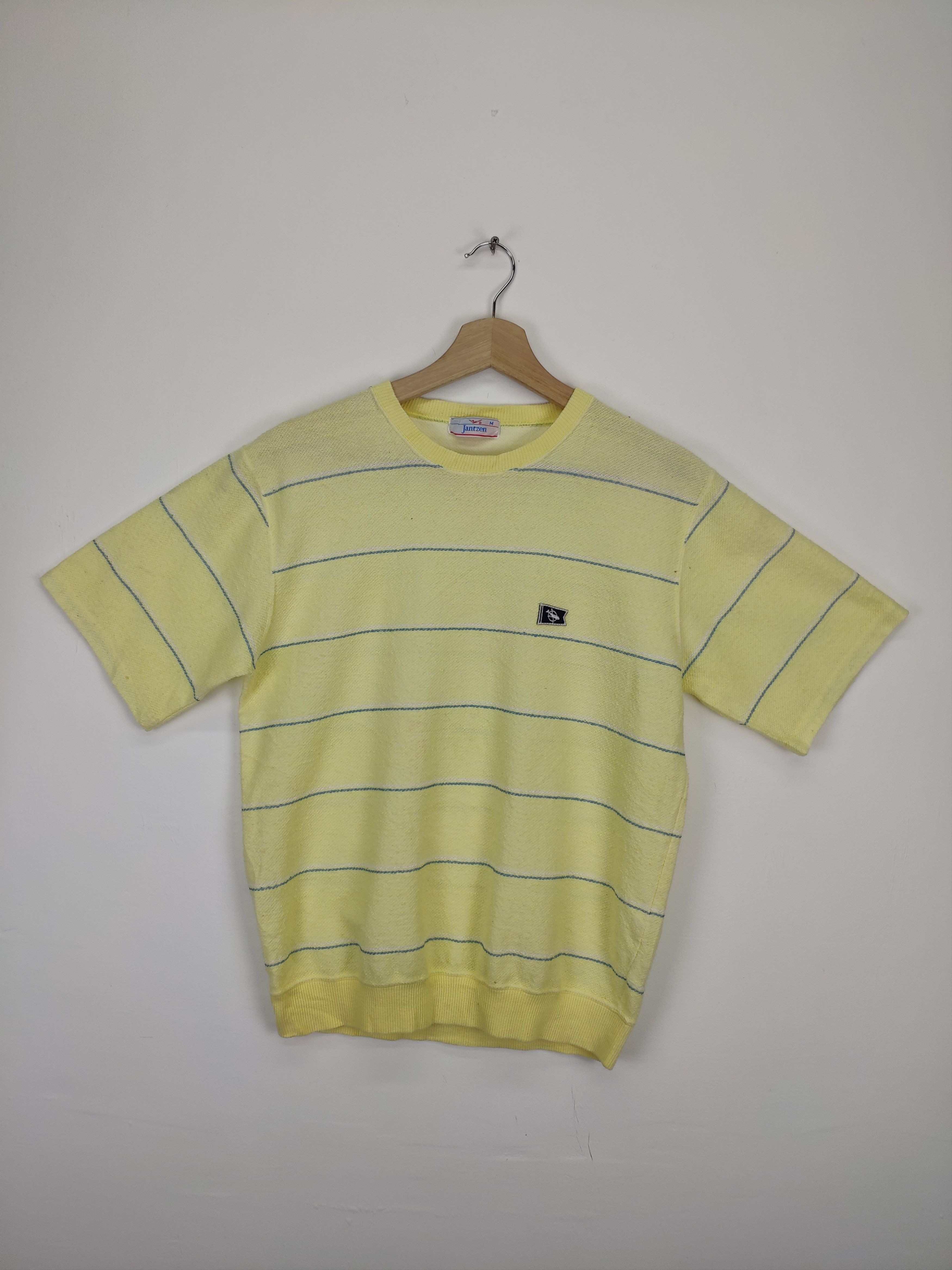 Jantzen × Vintage Vintage Jantzen Knit Sweater Short Sleeve Shirt Size US M / EU 48-50 / 2 - 1 Thumbnail