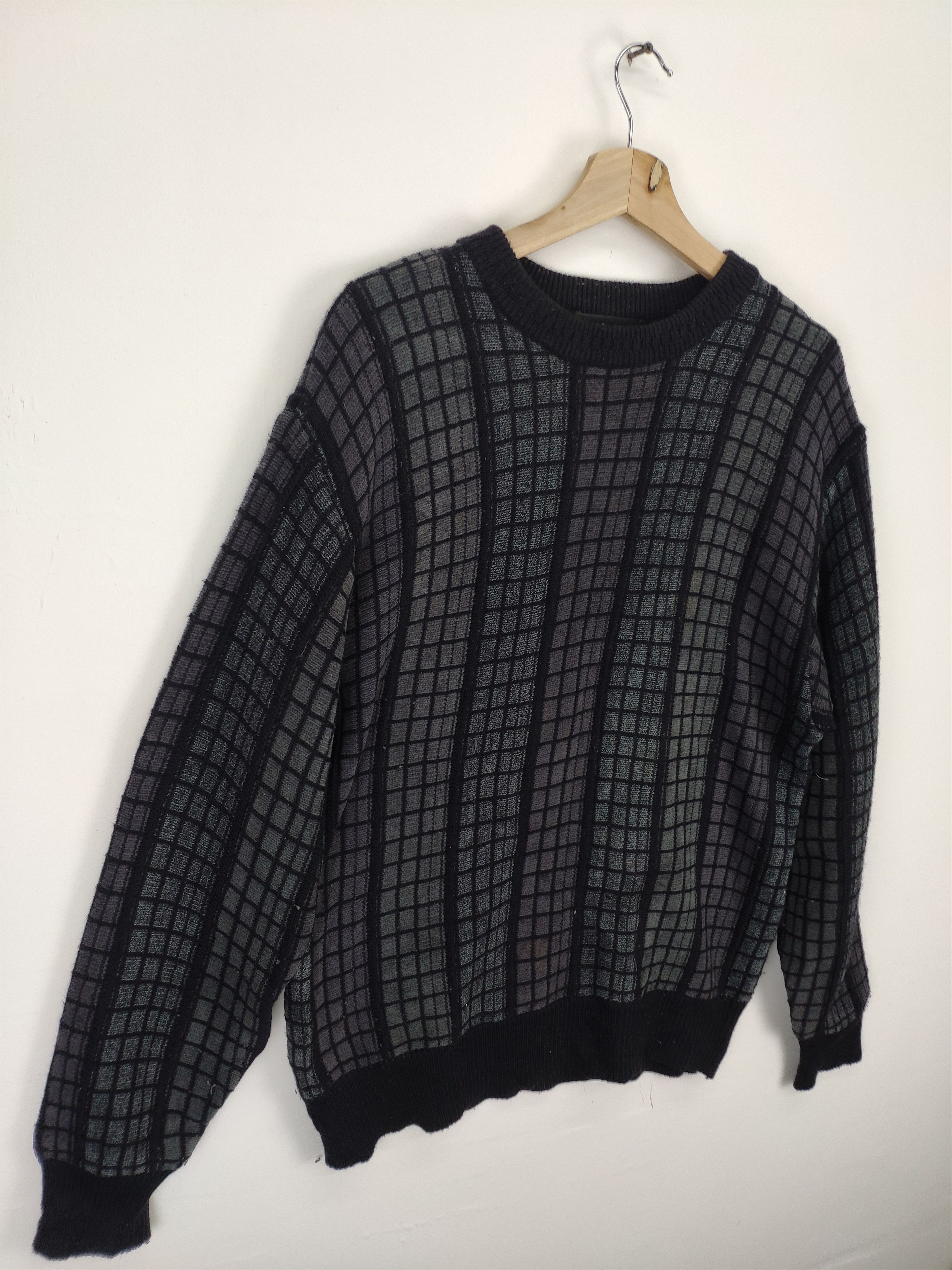 Aran Isles Knitwear × Japanese Brand × Vintage Vintage Wool Knit Sweater Crewneck by RINALD Size US M / EU 48-50 / 2 - 3 Thumbnail