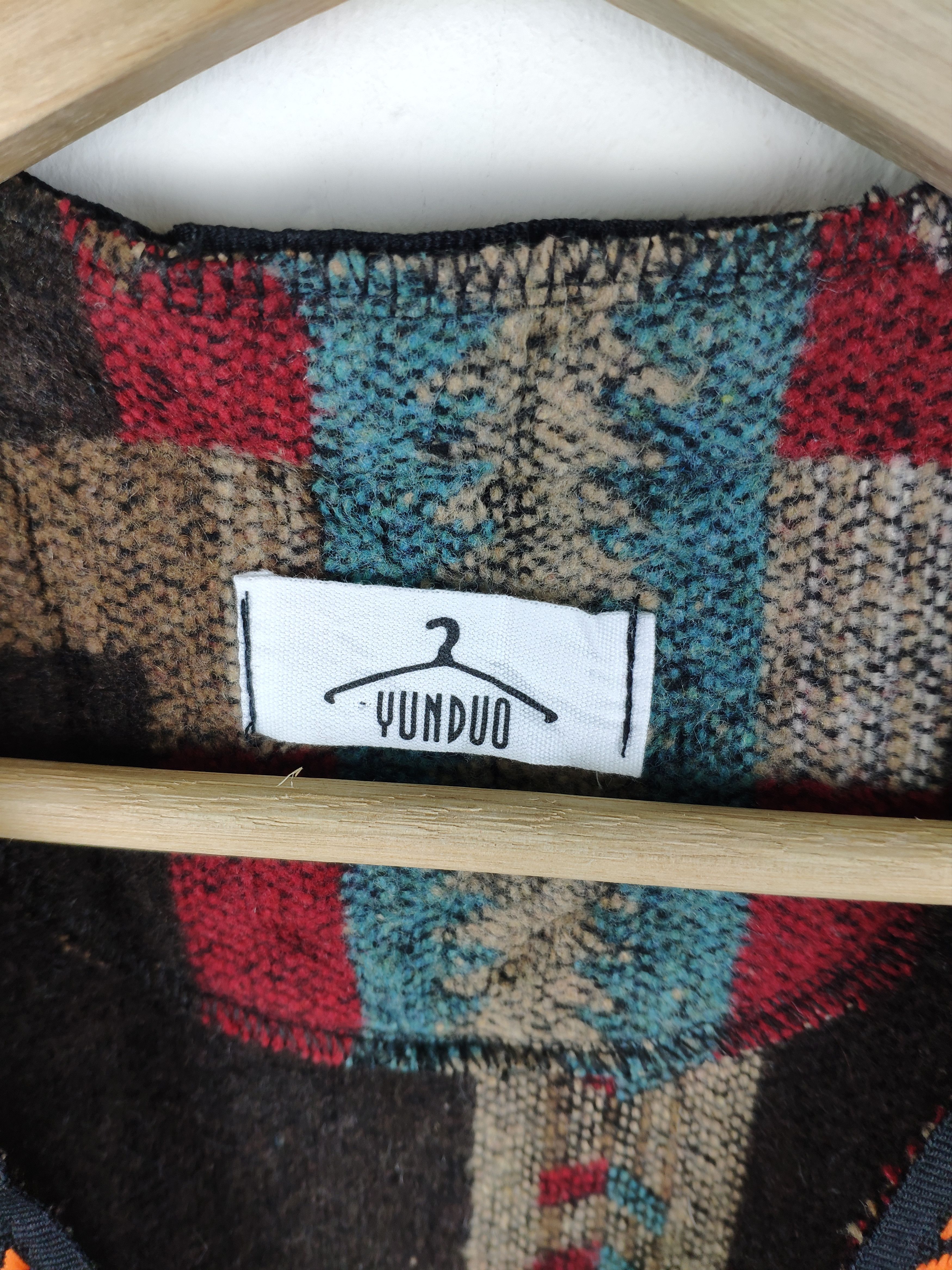 Other Vintage Wool Knit Cardigan Tribal Sweater Style Size M / US 6-8 / IT 42-44 - 6 Thumbnail