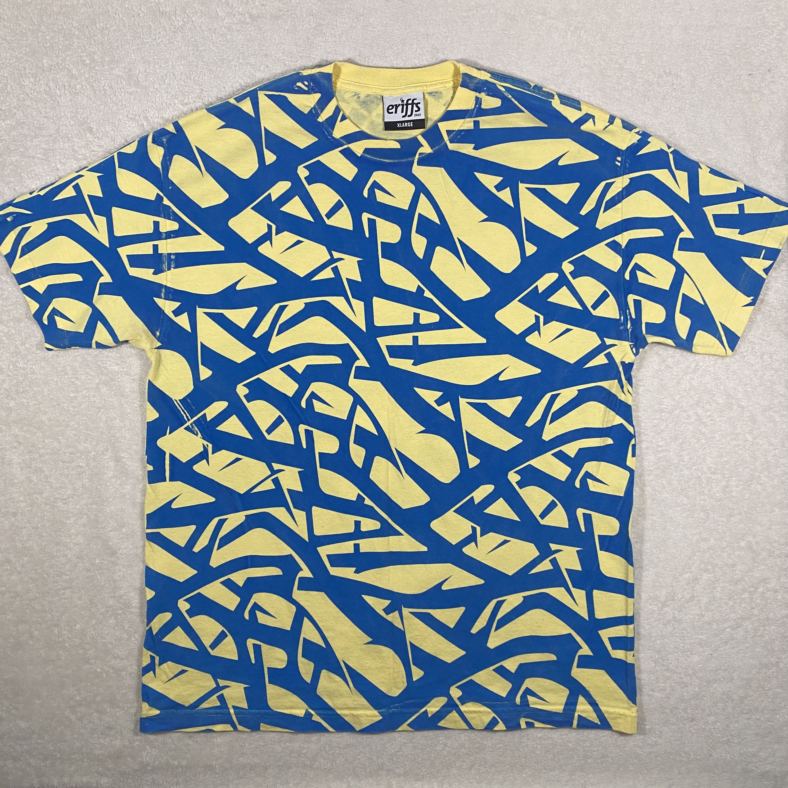 Eriffs 2063 Mens Size XL All Over Print Thorns Rare T Shirt