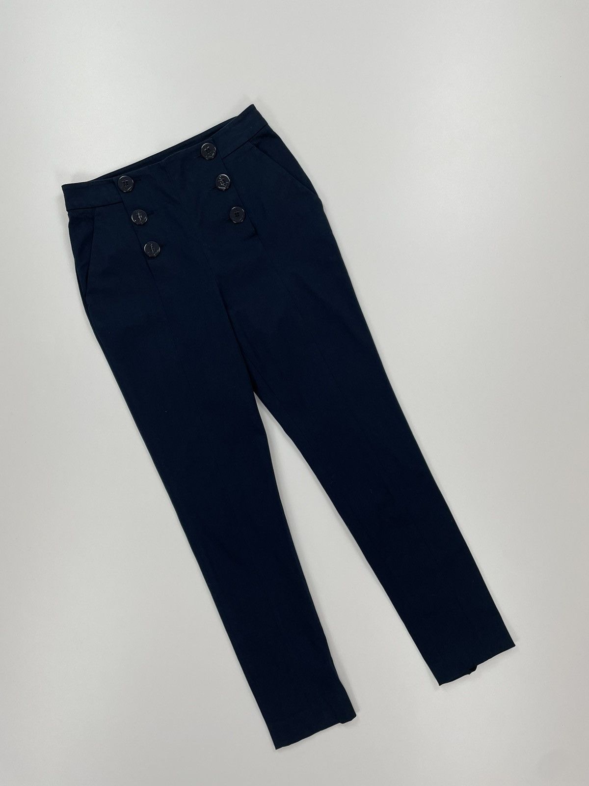 RED Valentino RED VALENTINO WOMENS BLUE cotton dress pants size 40 Size 27" / US 4 / IT 40 - 11 Thumbnail
