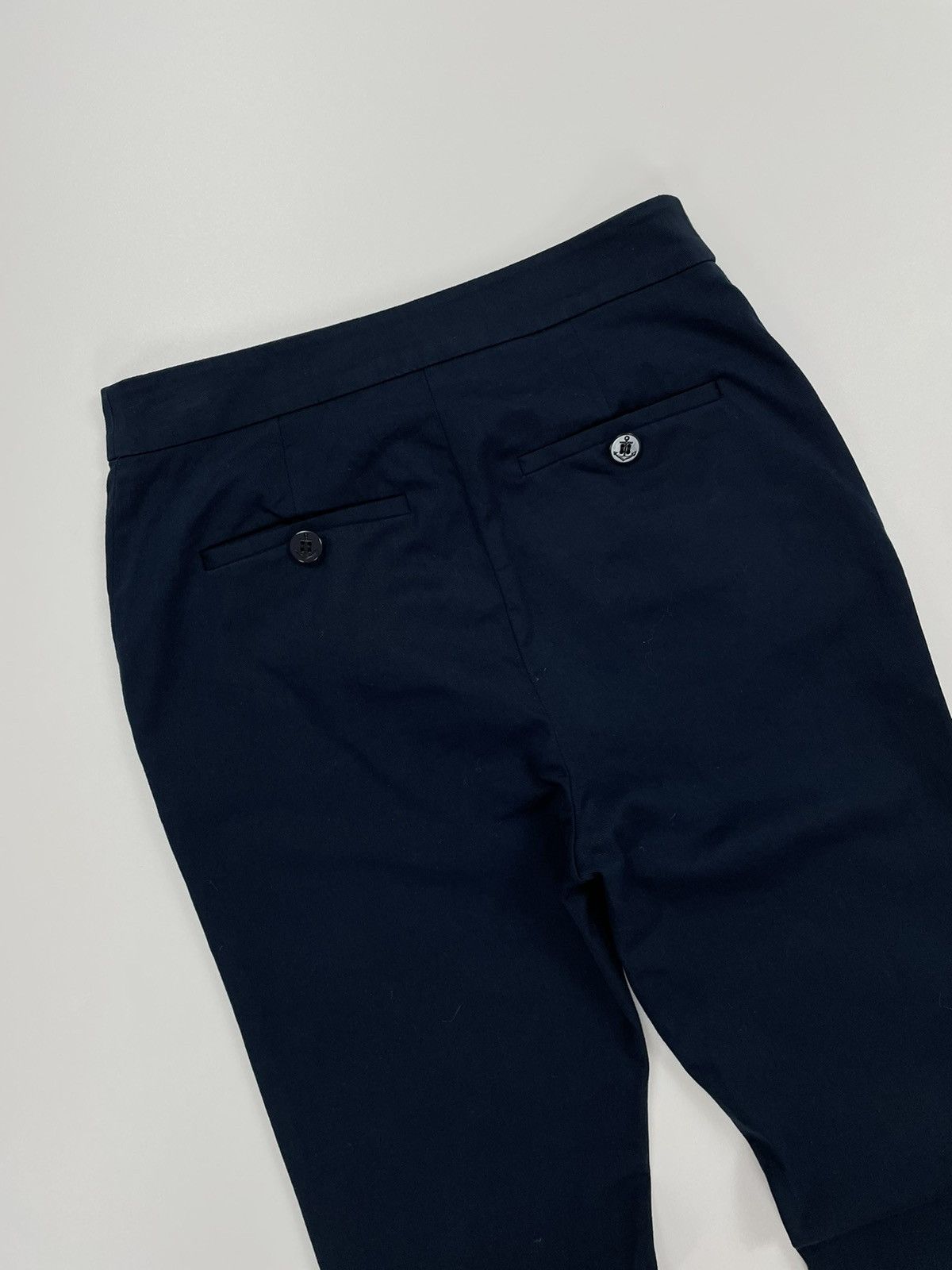 RED Valentino RED VALENTINO WOMENS BLUE cotton dress pants size 40 Size 27" / US 4 / IT 40 - 14 Thumbnail