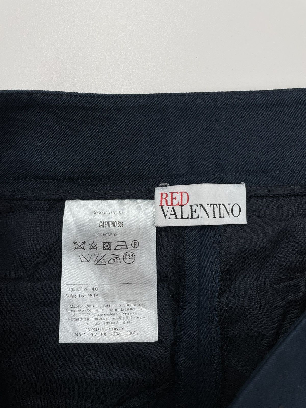 RED Valentino RED VALENTINO WOMENS BLUE cotton dress pants size 40 Size 27" / US 4 / IT 40 - 16 Thumbnail
