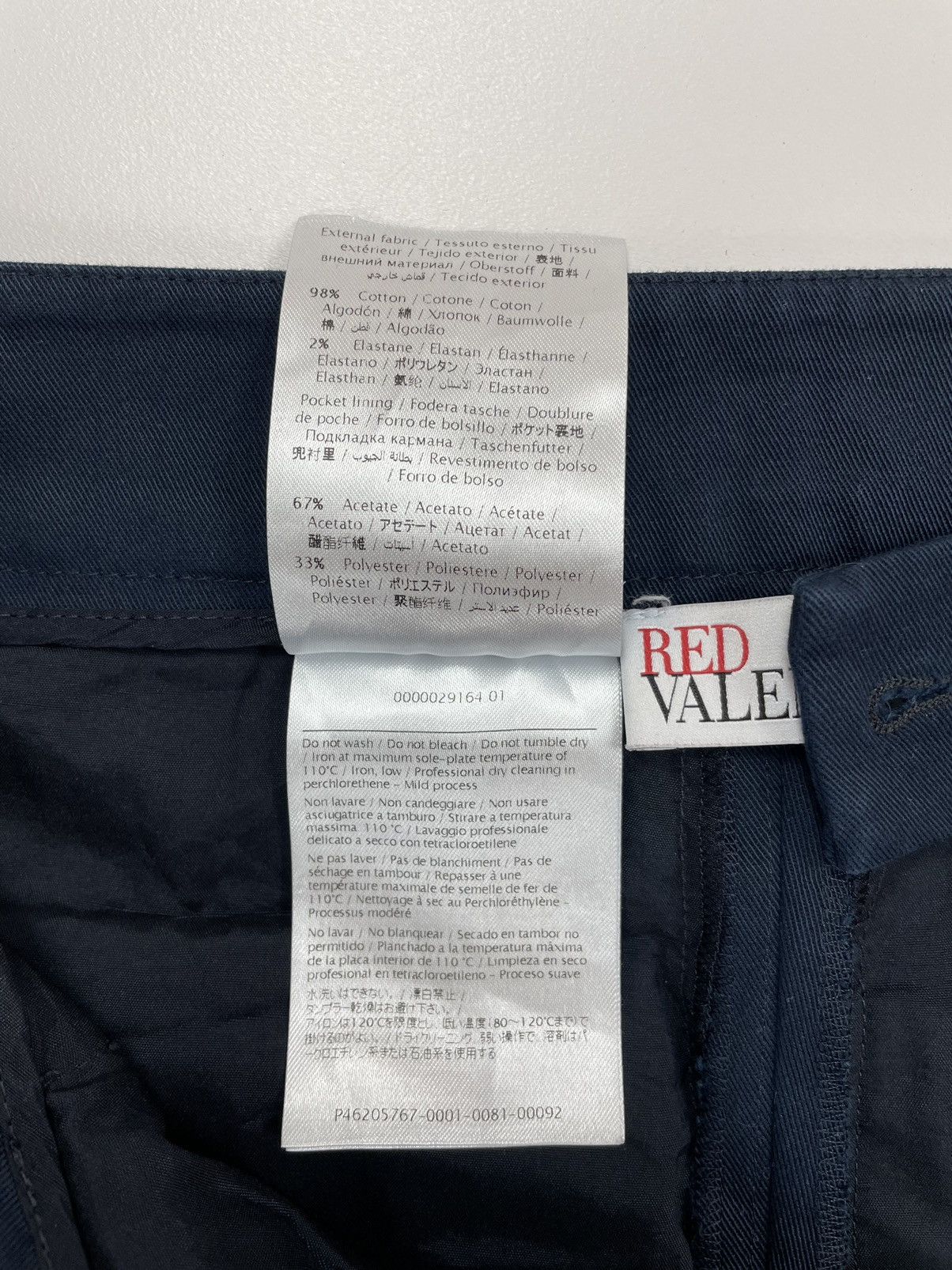 RED Valentino RED VALENTINO WOMENS BLUE cotton dress pants size 40 Size 27" / US 4 / IT 40 - 17 Thumbnail