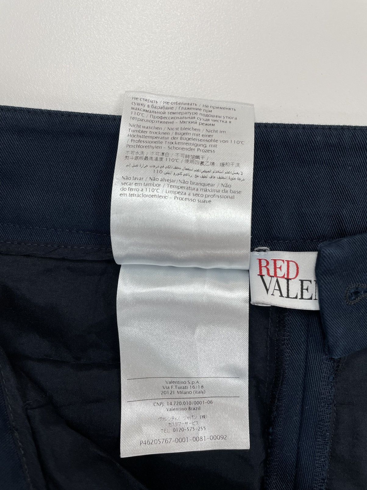 RED Valentino RED VALENTINO WOMENS BLUE cotton dress pants size 40 Size 27" / US 4 / IT 40 - 18 Thumbnail
