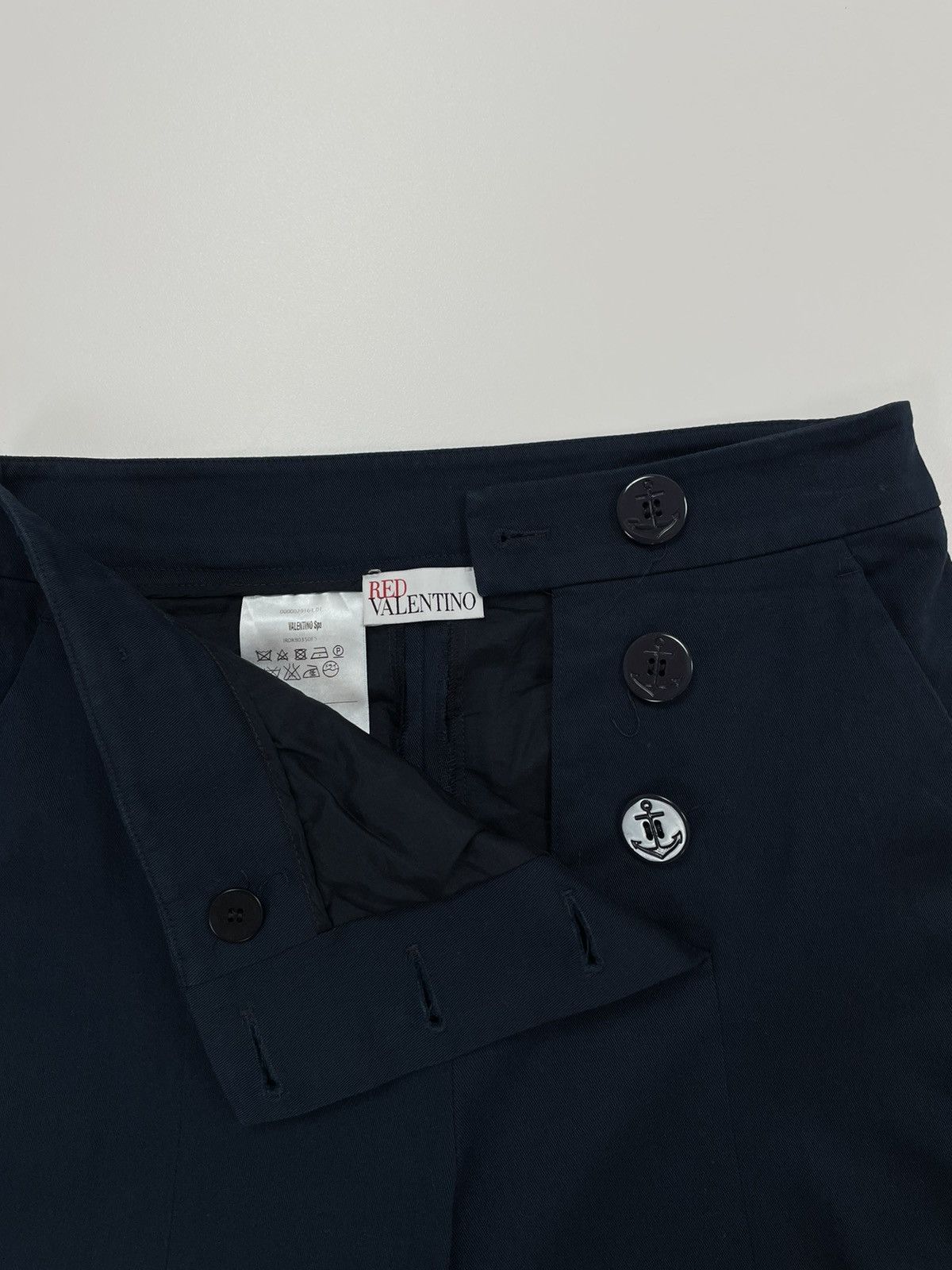 RED Valentino RED VALENTINO WOMENS BLUE cotton dress pants size 40 Size 27" / US 4 / IT 40 - 15 Thumbnail