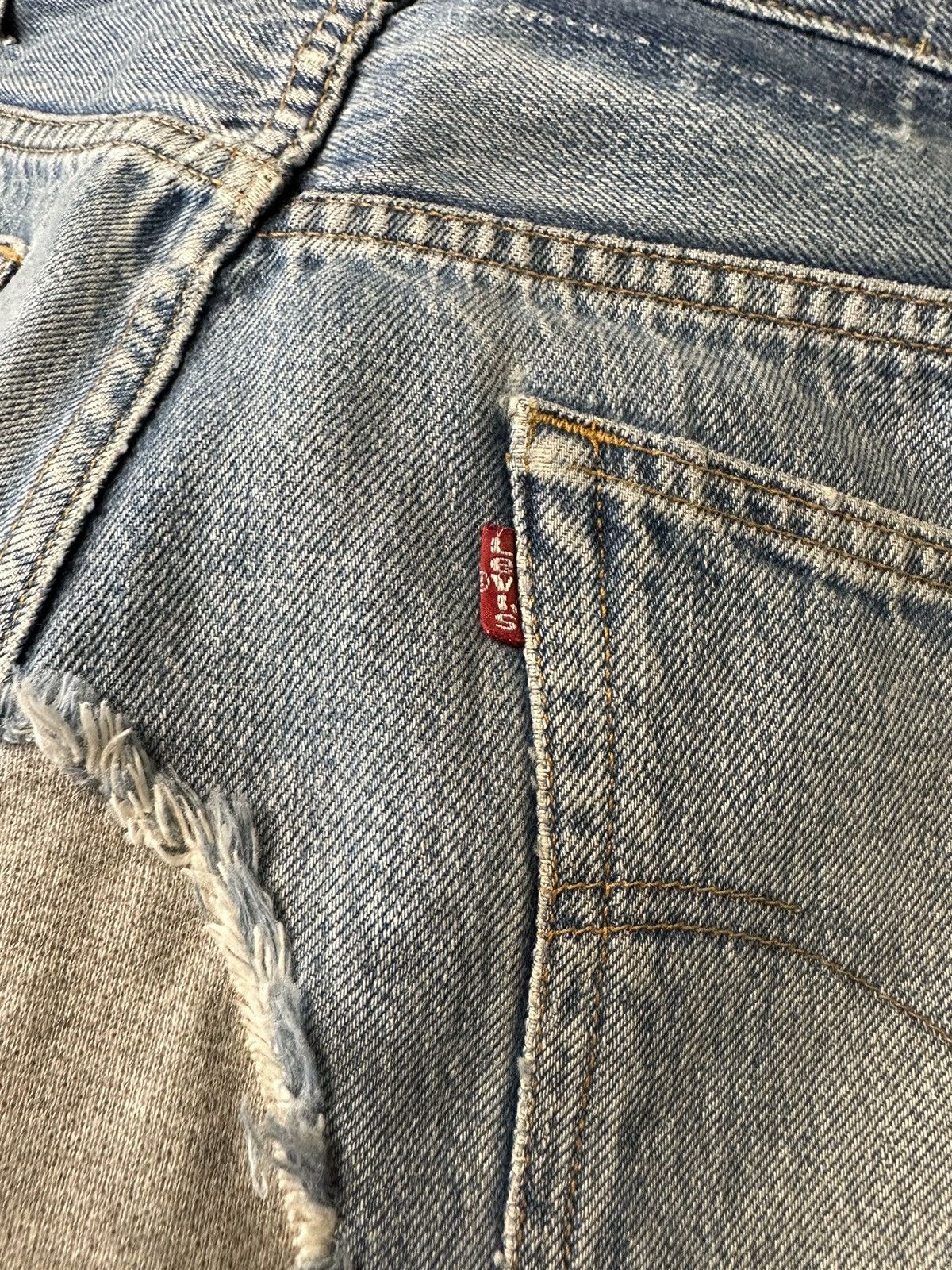 Greg Lauren Levi’s Denim / Fleece Pant Size US 35 - 4 Thumbnail