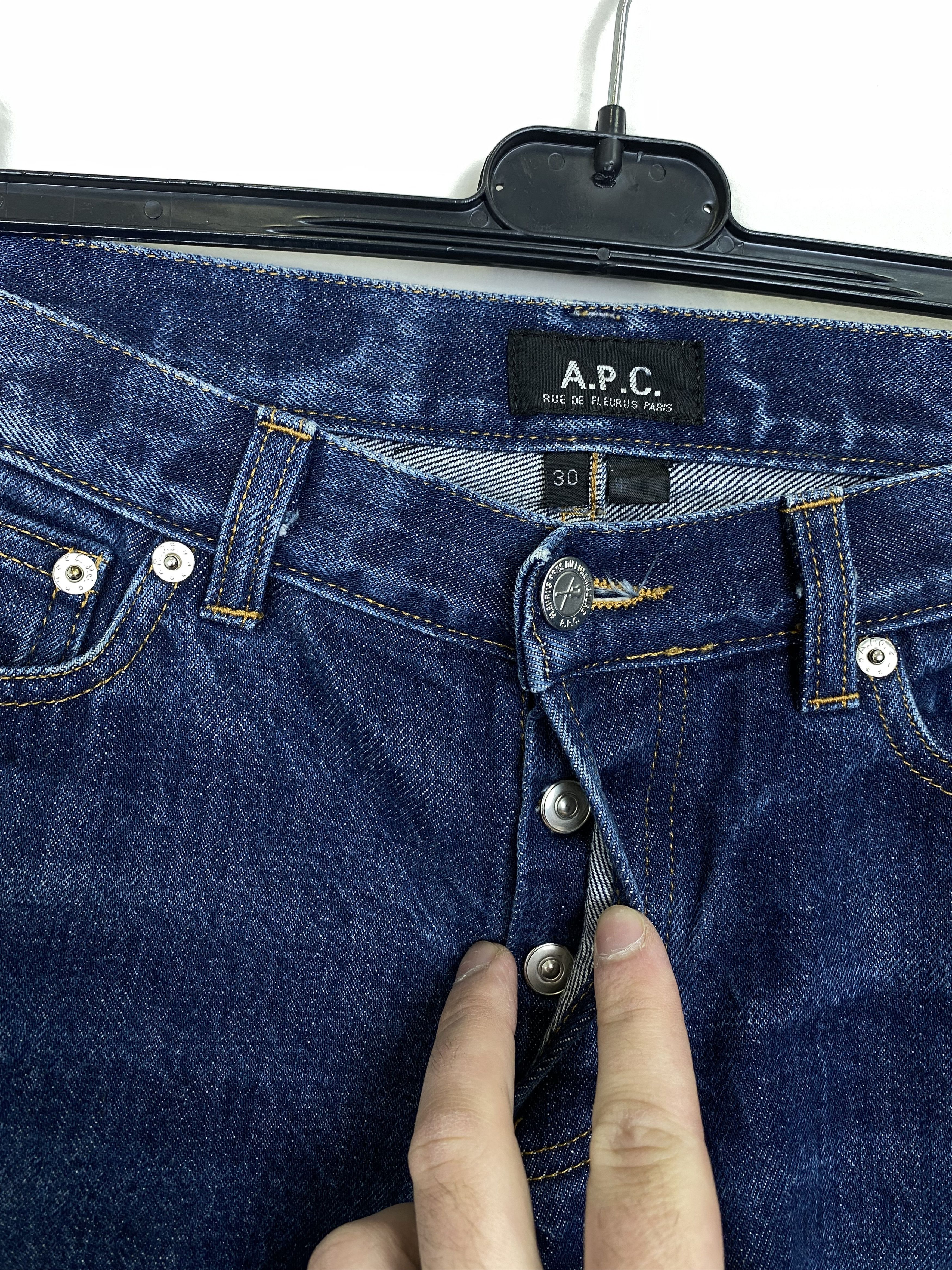 A.P.C. A.P.C. Selvedge Hipster Faded Jeans Size US 30 / EU 46 - 13 Thumbnail