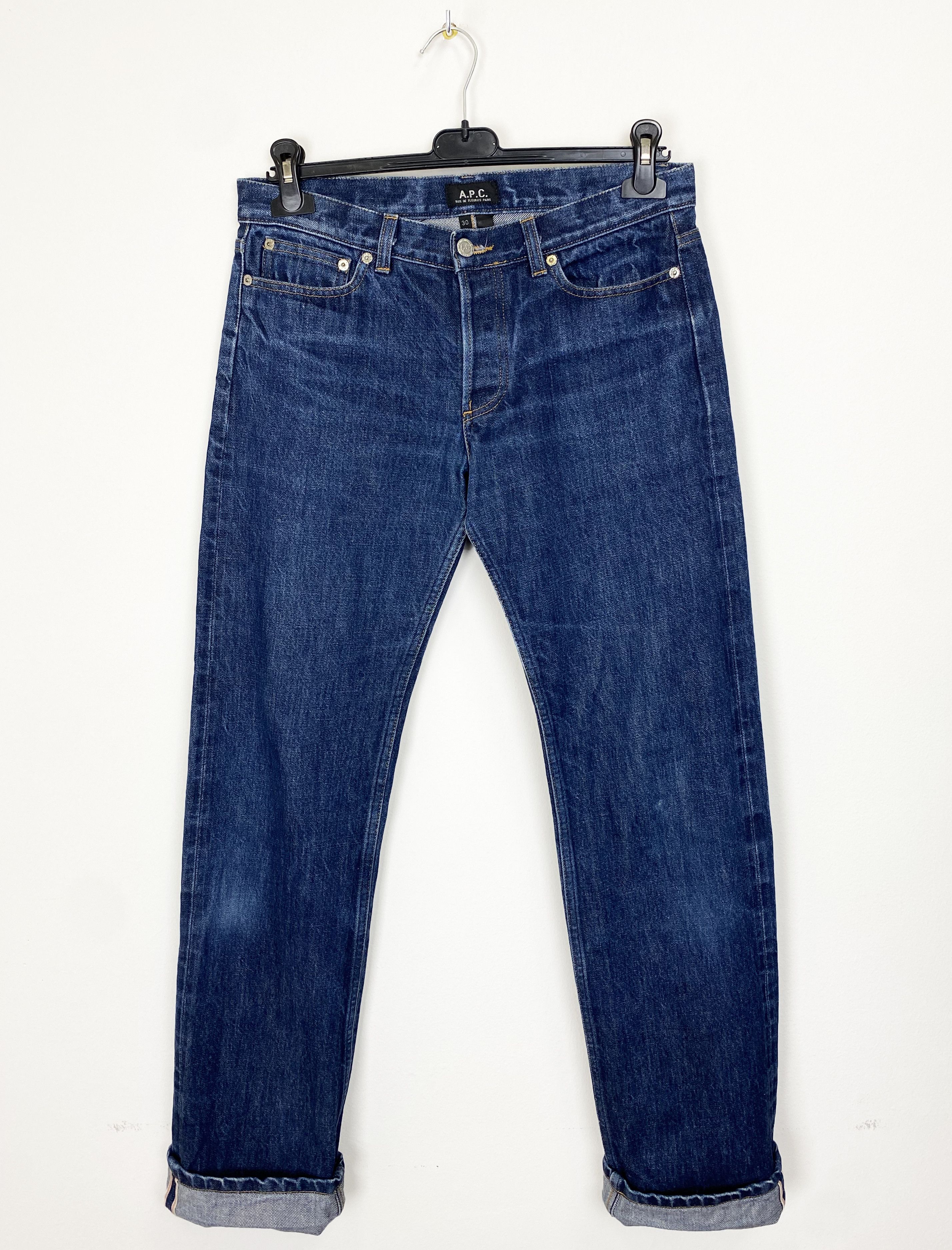 A.P.C. A.P.C. Selvedge Hipster Faded Jeans Size US 30 / EU 46 - 1 Thumbnail