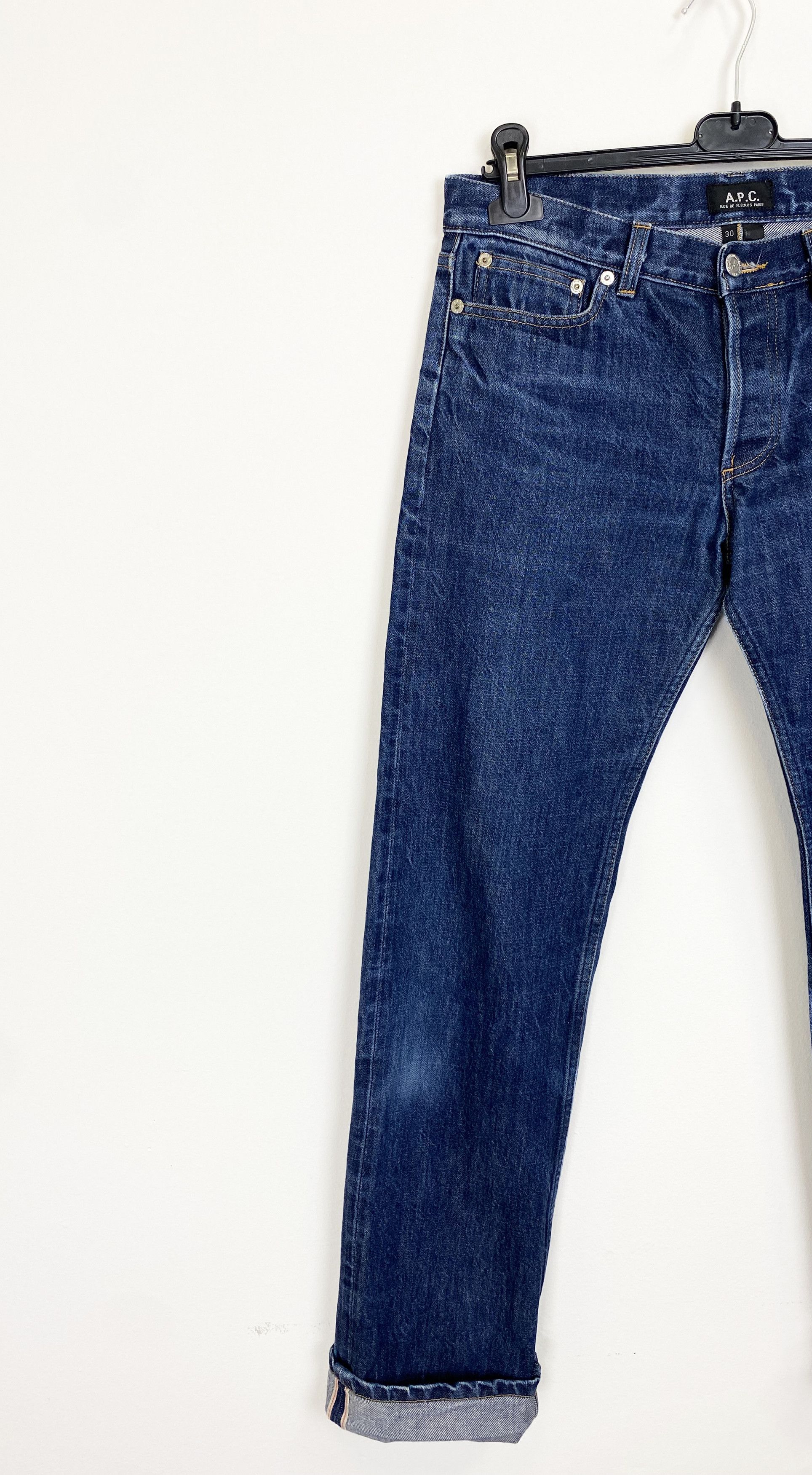A.P.C. A.P.C. Selvedge Hipster Faded Jeans Size US 30 / EU 46 - 2 Thumbnail