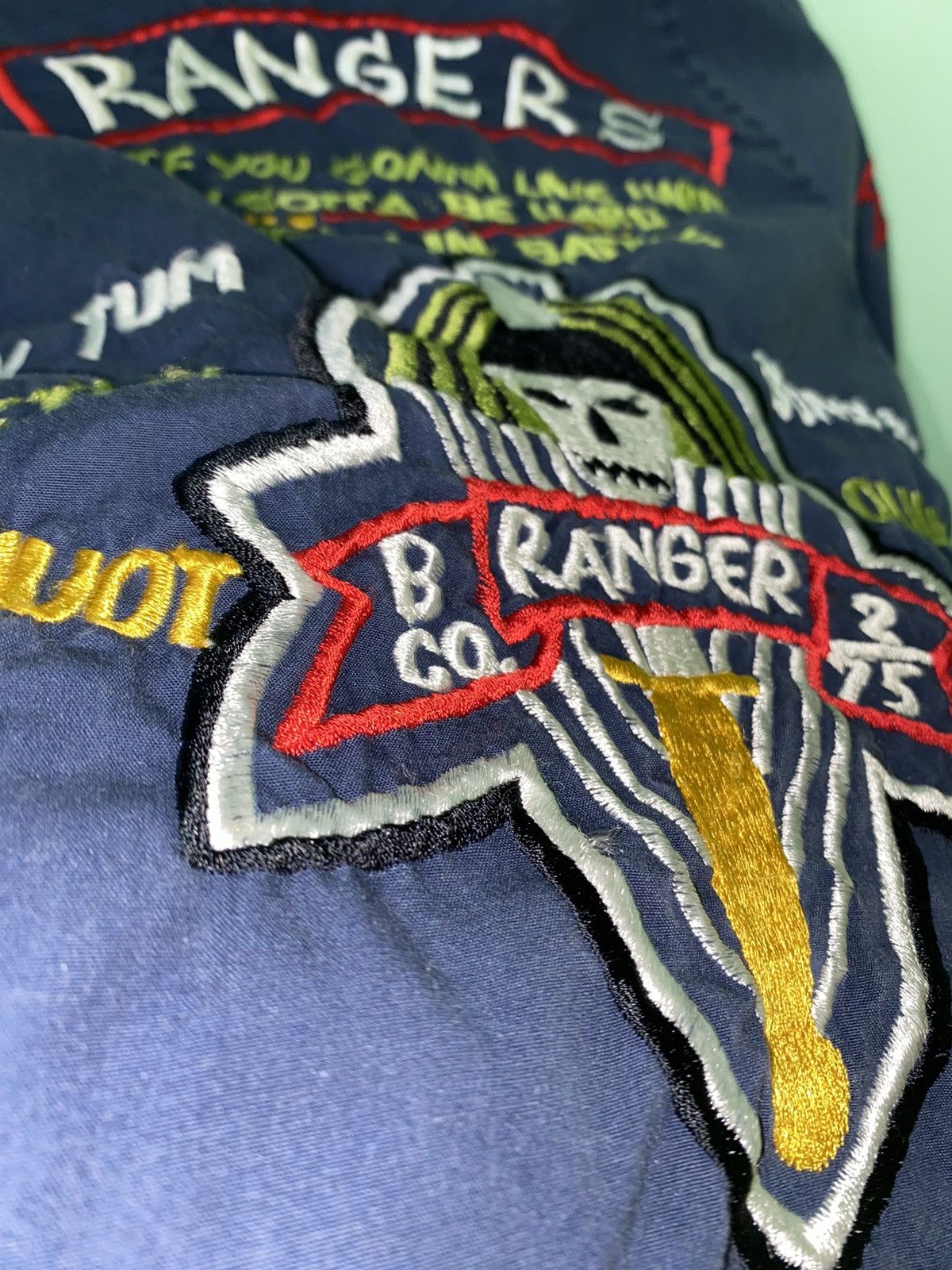 Vintage Rare piece! Vintage US Ranger Army Vietnam Souvenir Jacket Size US S / EU 44-46 / 1 - 18 Thumbnail