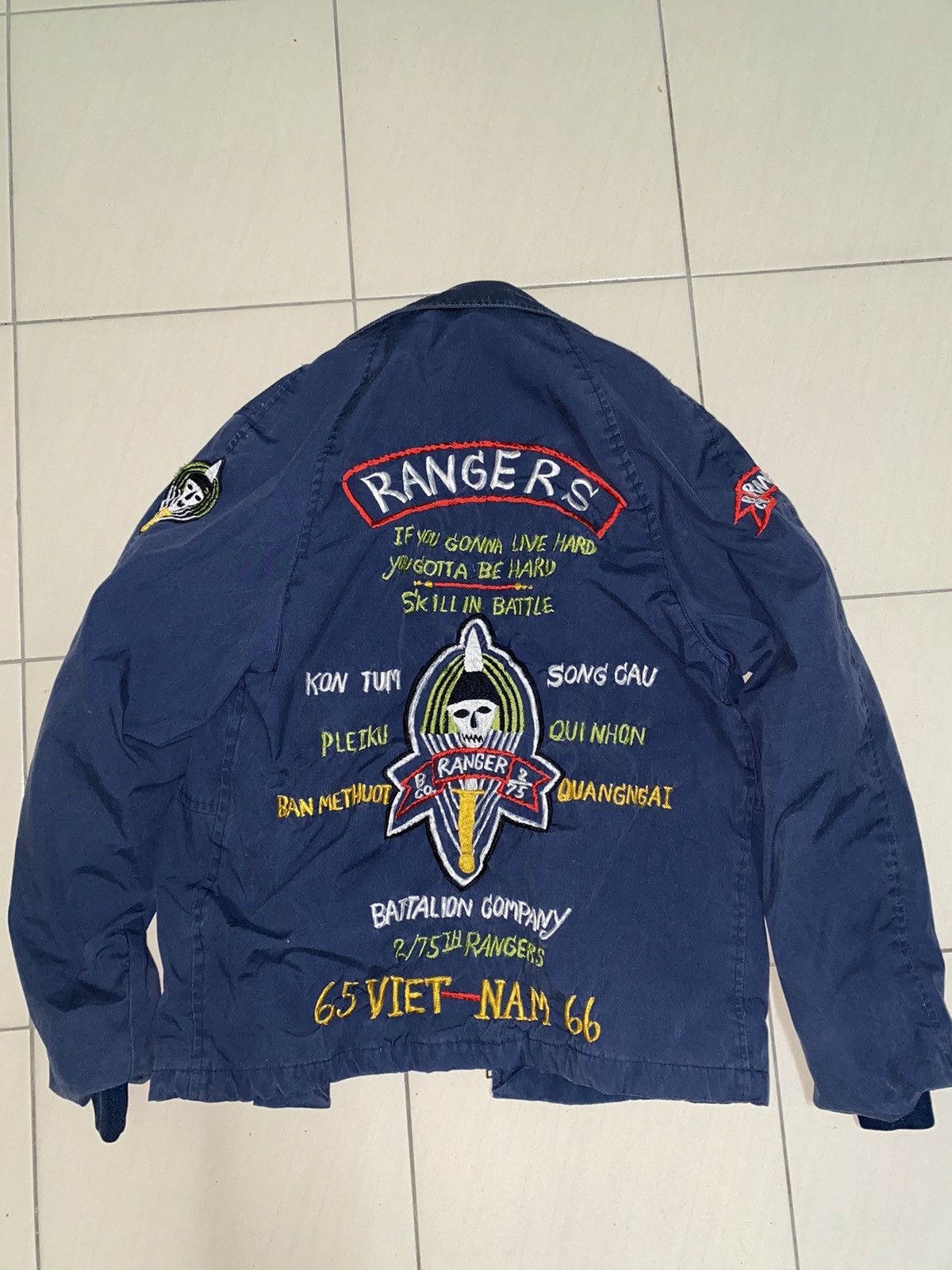 Vintage Rare piece! Vintage US Ranger Army Vietnam Souvenir Jacket Size US S / EU 44-46 / 1 - 1 Thumbnail
