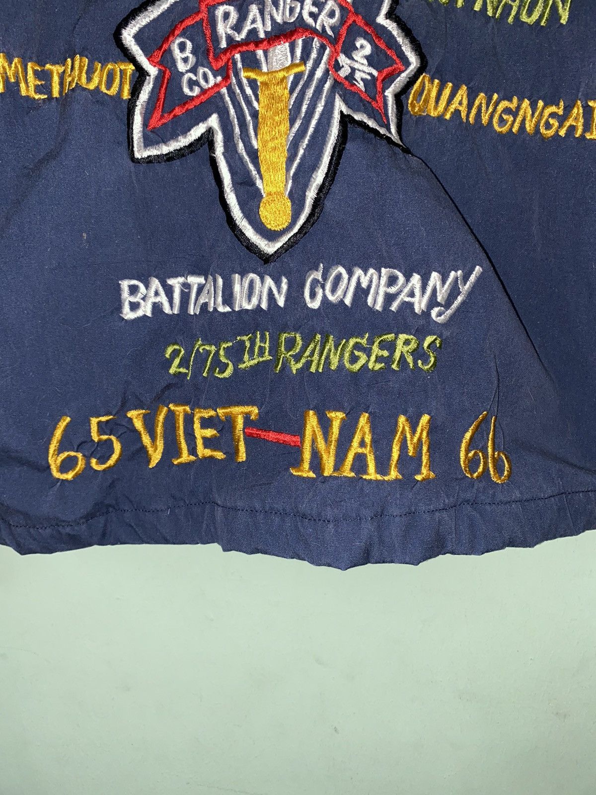 Vintage Rare piece! Vintage US Ranger Army Vietnam Souvenir Jacket Size US S / EU 44-46 / 1 - 16 Thumbnail