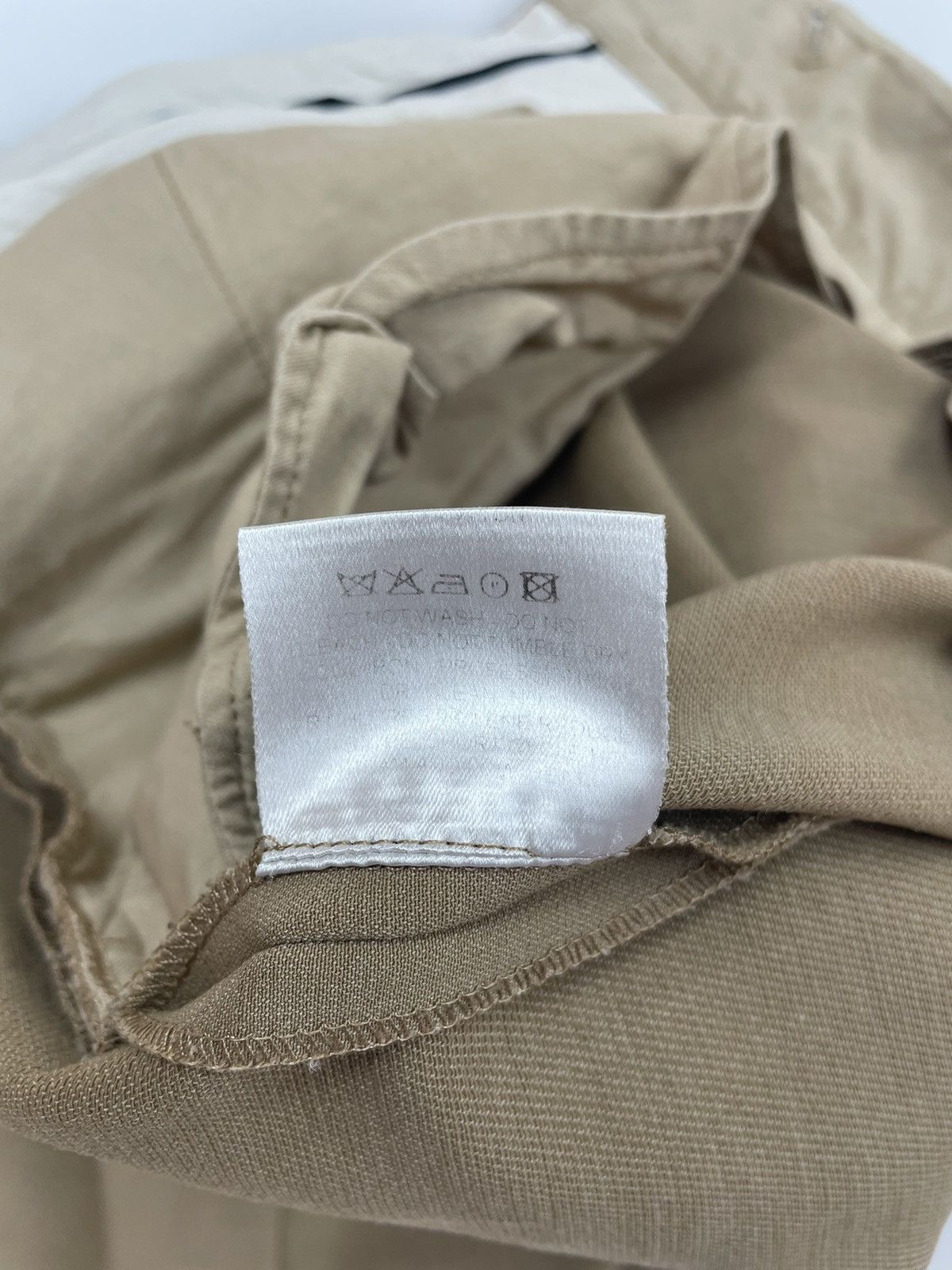 Other 6267 Womens wide legs Beige wool trousers made in Italy Size 32" / US 10 / IT 46 - 16 Thumbnail