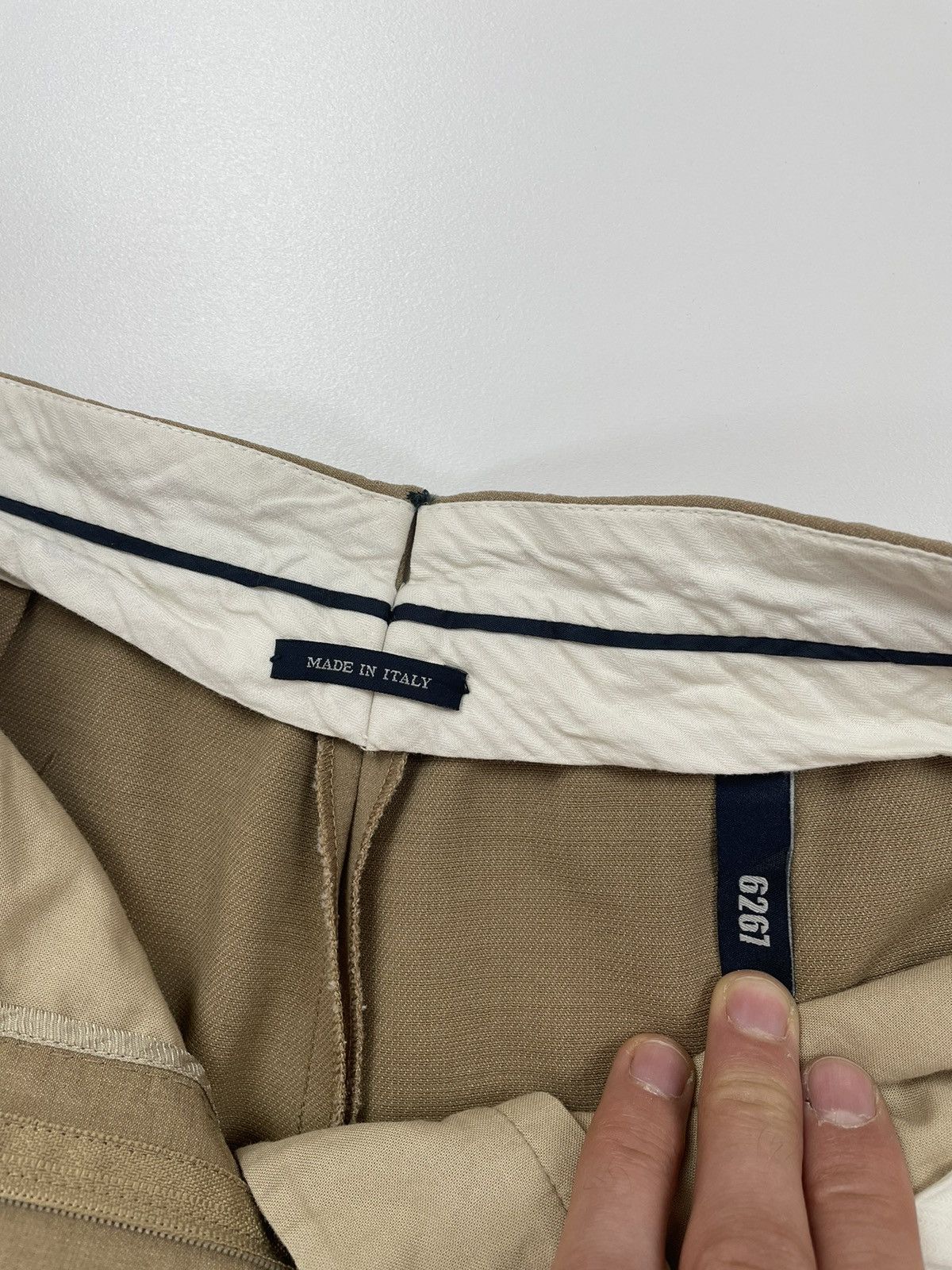 Other 6267 Womens wide legs Beige wool trousers made in Italy Size 32" / US 10 / IT 46 - 14 Thumbnail