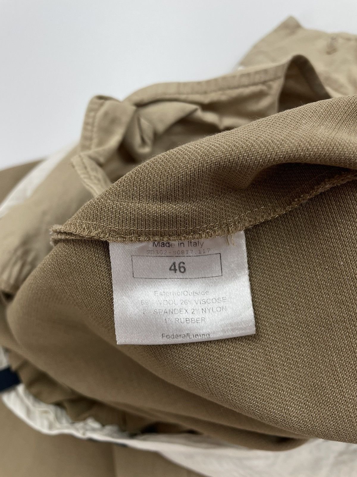 Other 6267 Womens wide legs Beige wool trousers made in Italy Size 32" / US 10 / IT 46 - 15 Thumbnail