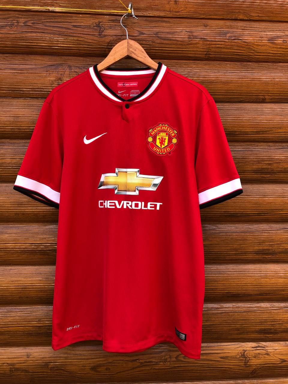Nike NIKE MANCHESTER UNITED CHEVROLET RED SOCCER FUTBOL JERSEY Size US L / EU 52-54 / 3 - 1 Thumbnail