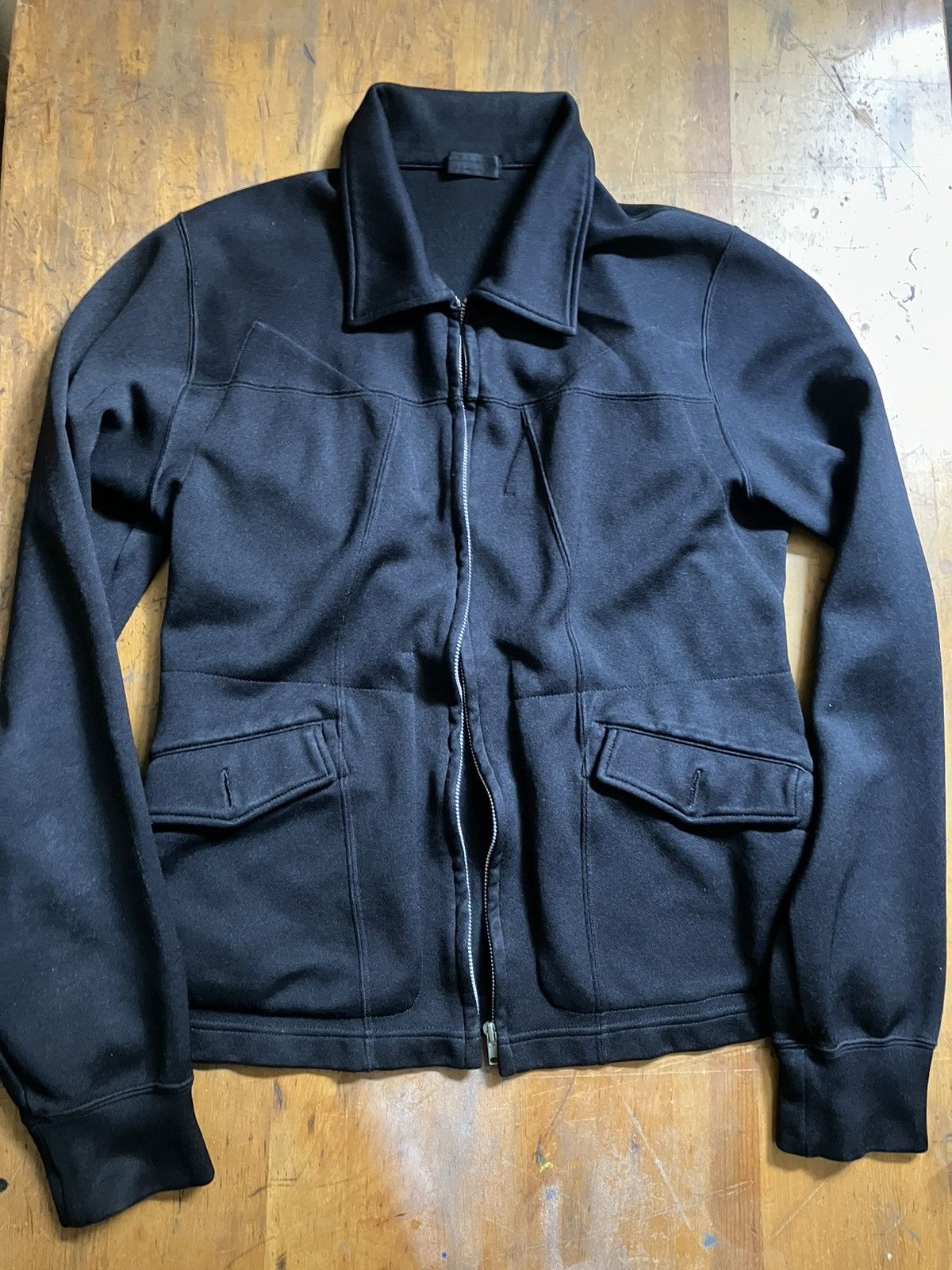 image of Comme Des Garcons Nylon Trucker Jacket in Black, Men's (Size Small)