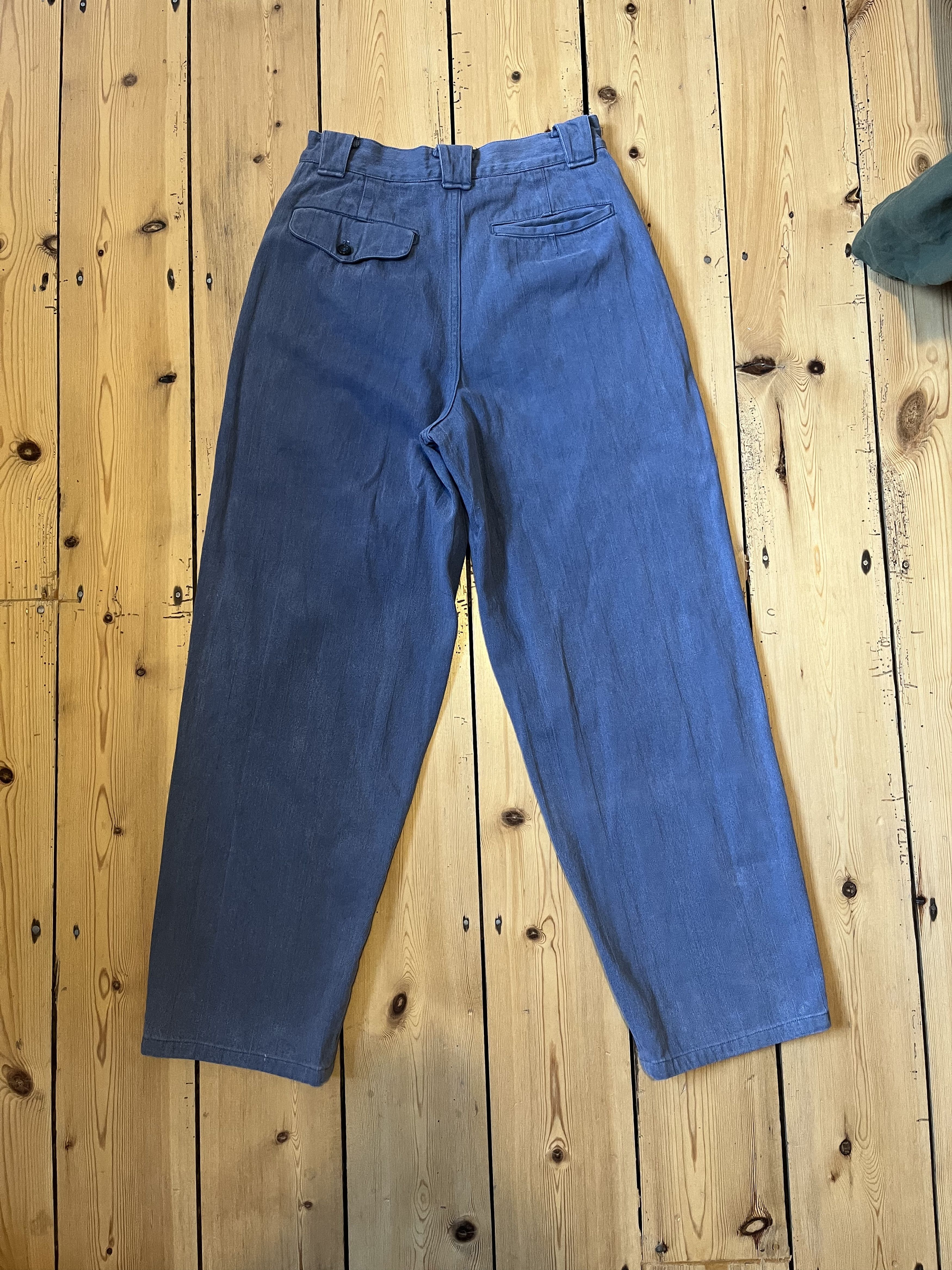 Comme des Garcons Homme Plus Vintage Cotton Herringbone Twill Trousers / Pants Size US 28 / EU 44 - 2 Thumbnail