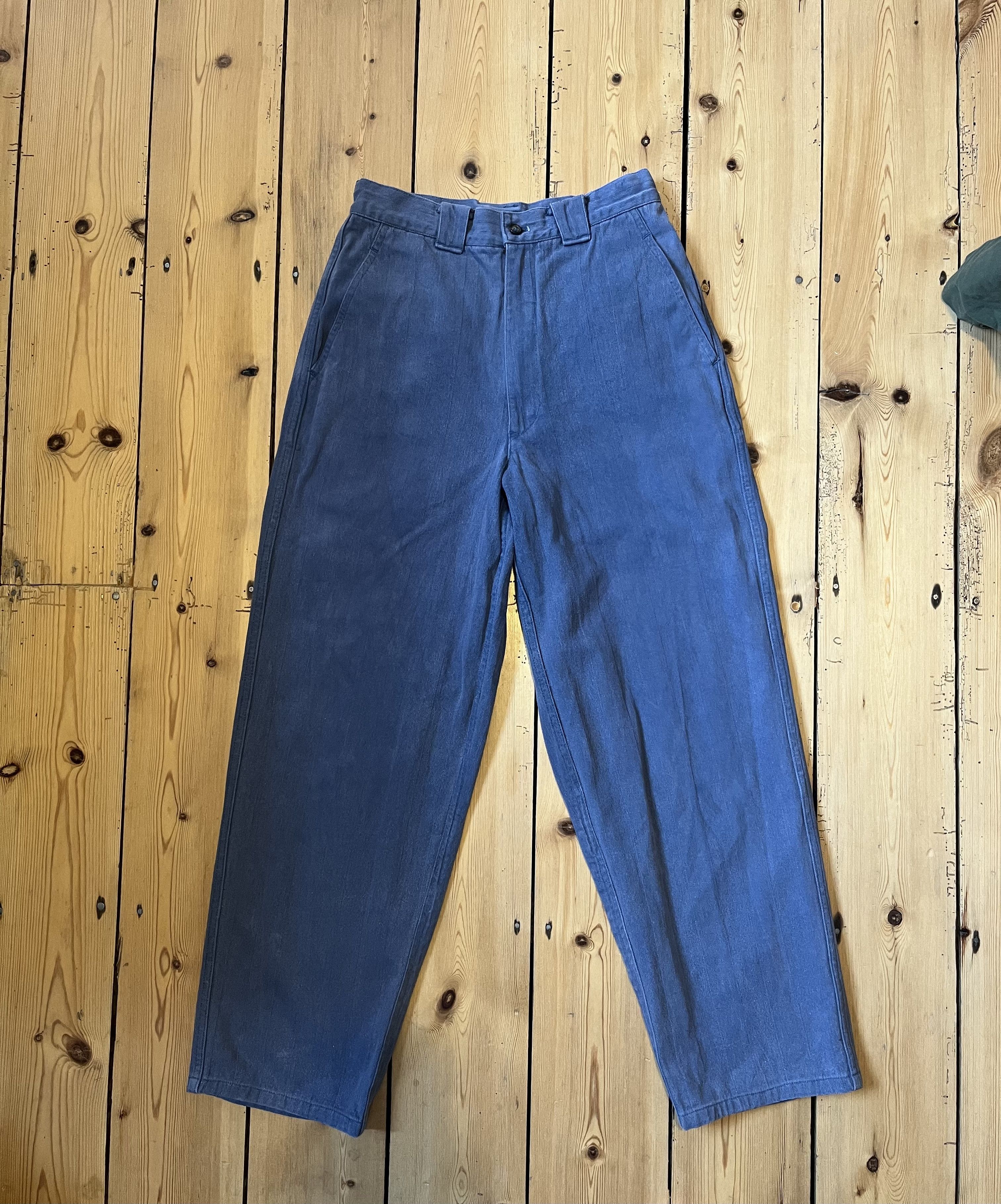 Comme des Garcons Homme Plus Vintage Cotton Herringbone Twill Trousers / Pants Size US 28 / EU 44 - 1 Thumbnail