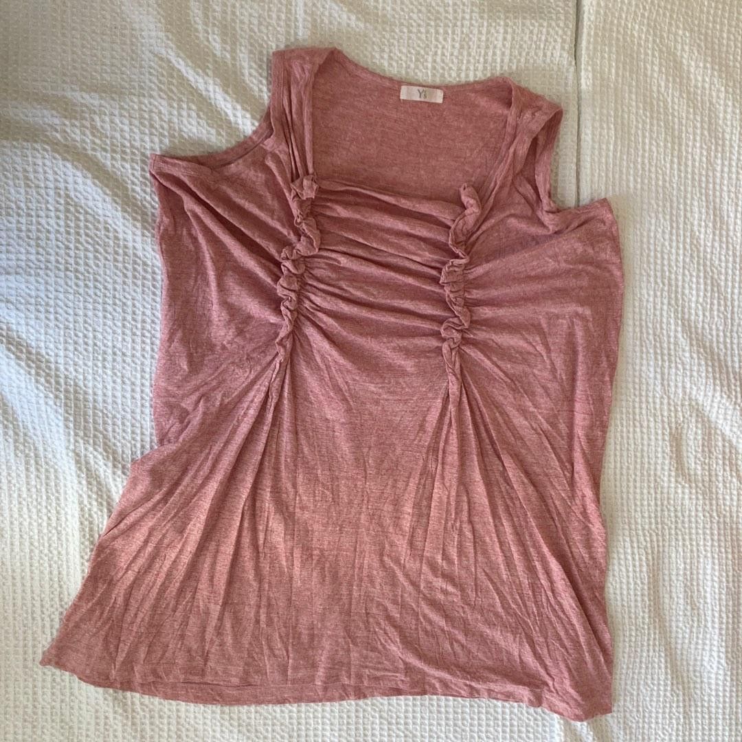 Y’s Yohji Yamamoto oversized pink tank top