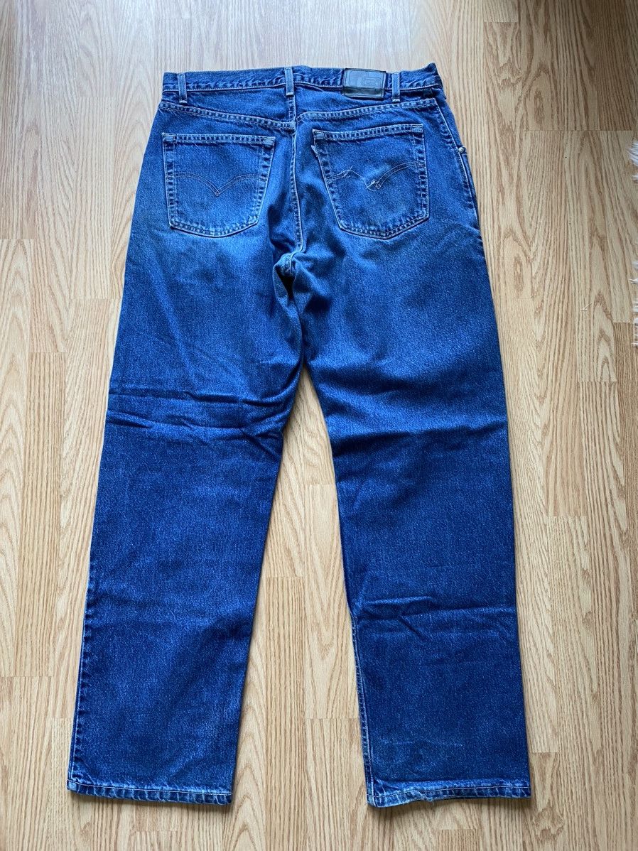 Levi's Vintage L2 1999 Levi’s Made in Usa Baggy Denim Jeans Blue Size US 36 / EU 52 - 2 Thumbnail