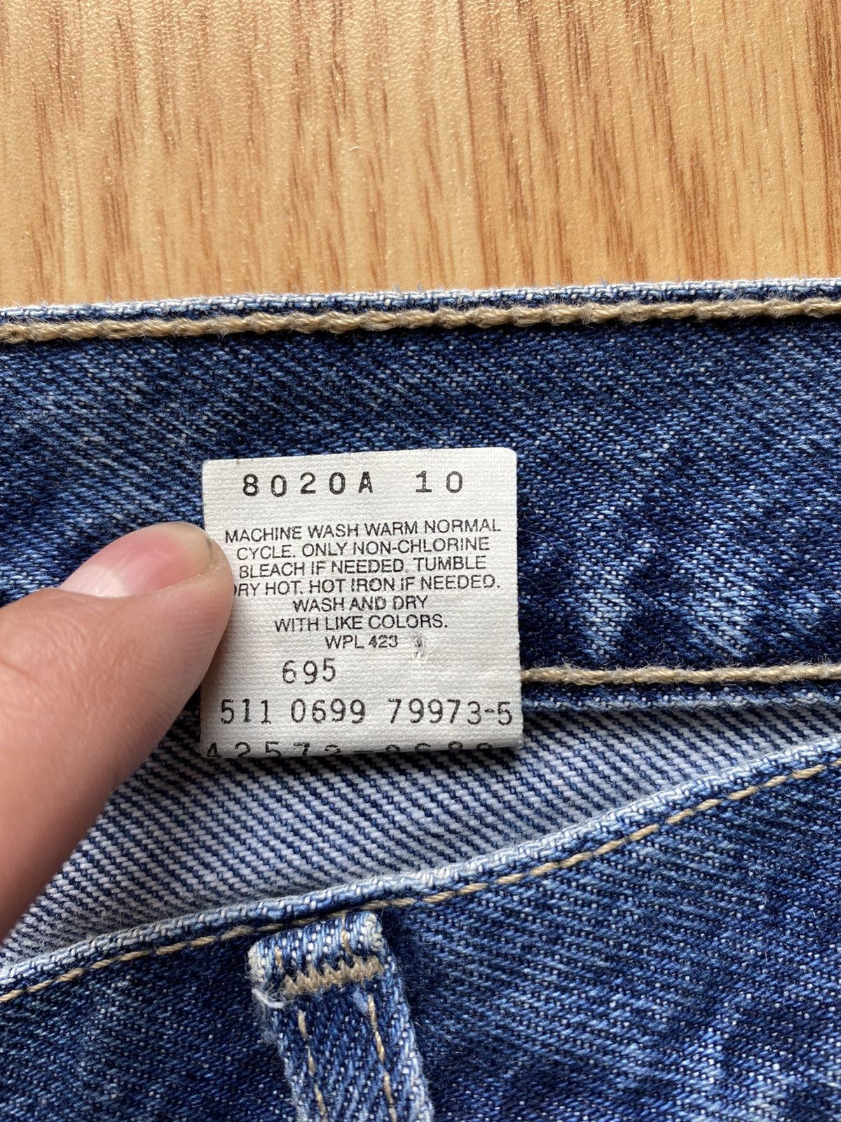 Levi's Vintage L2 1999 Levi’s Made in Usa Baggy Denim Jeans Blue Size US 36 / EU 52 - 8 Thumbnail
