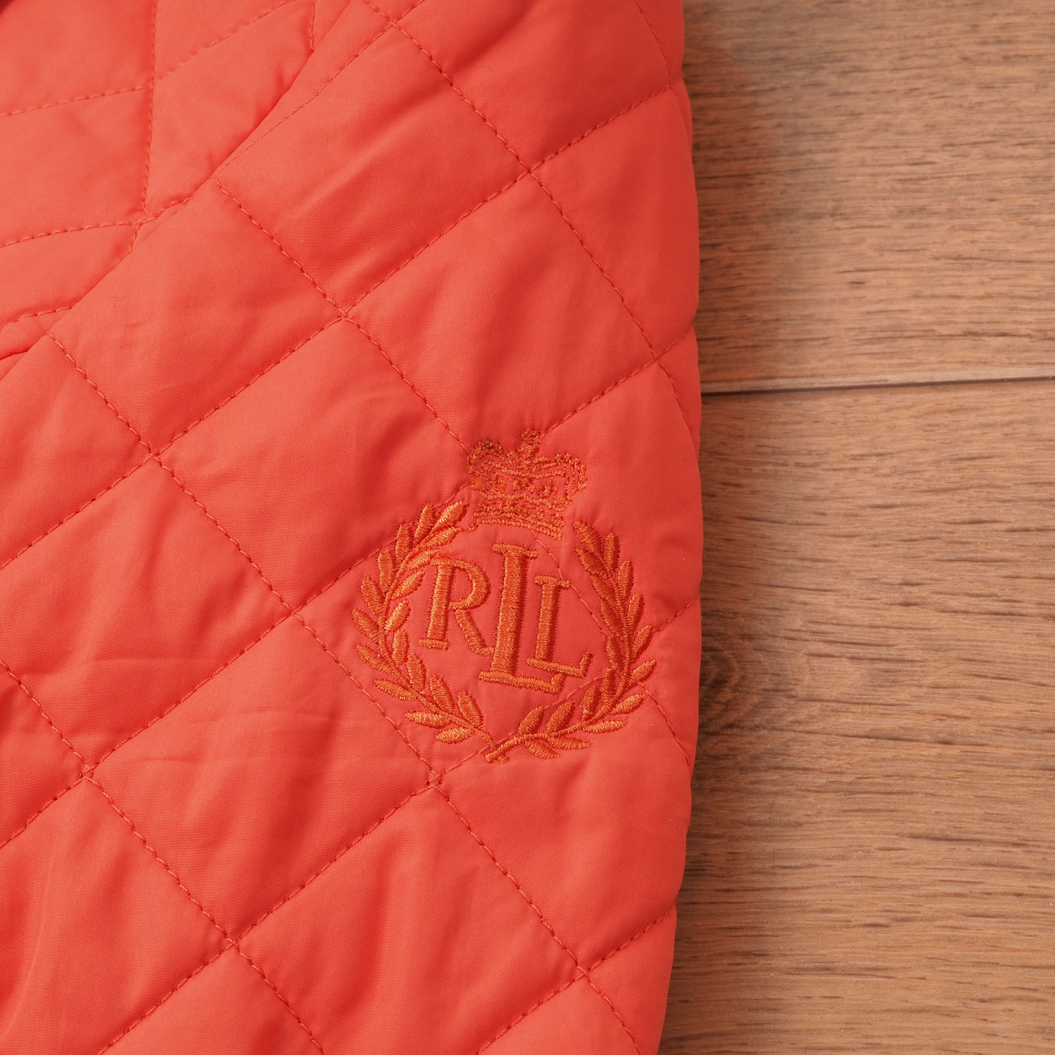 Lauren Ralph Lauren × Ralph Lauren Ralph Lauren Vintage Women's Coral Red Quilted Jacket Coat Size S / US 4 / IT 40 - 9 Thumbnail