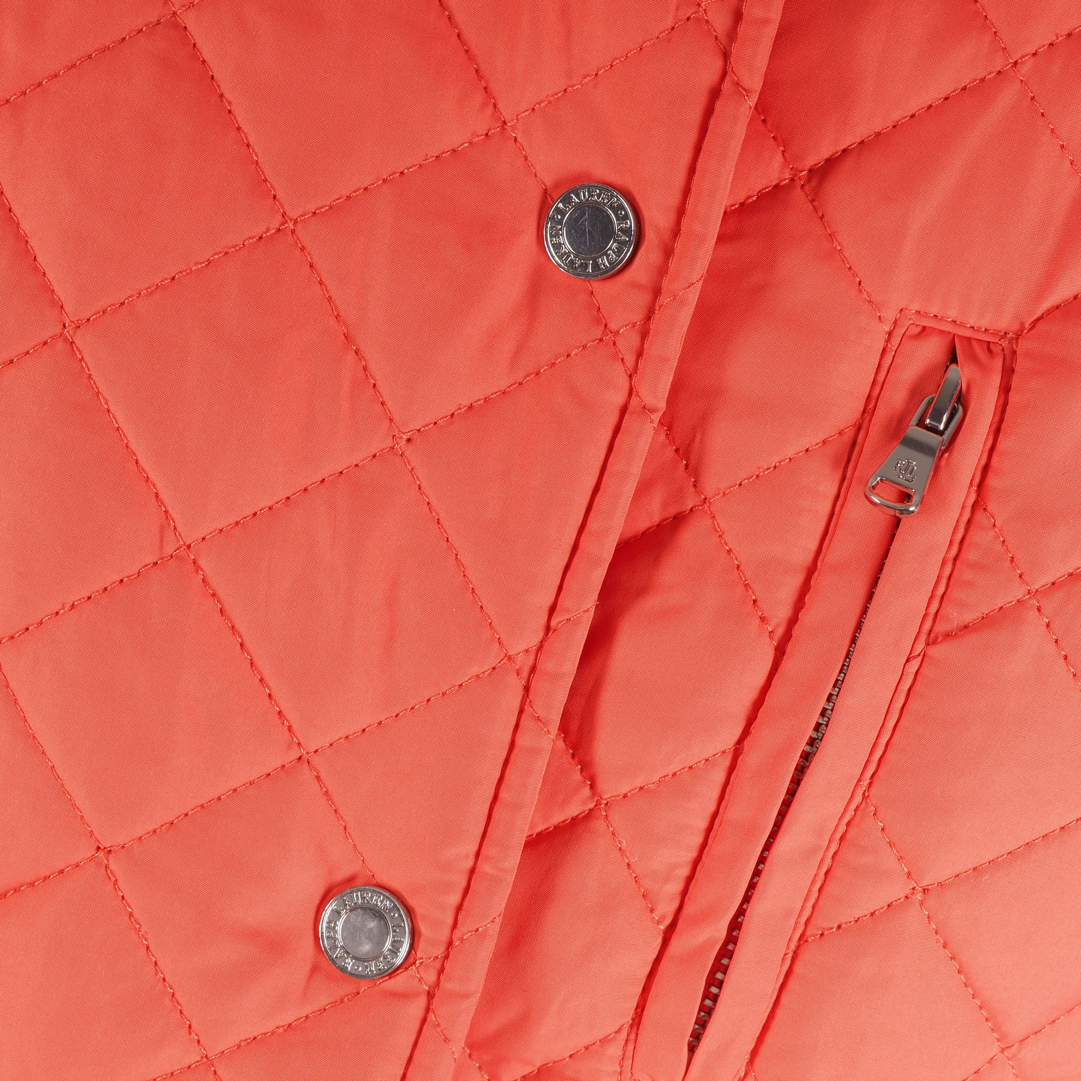 Lauren Ralph Lauren × Ralph Lauren Ralph Lauren Vintage Women's Coral Red Quilted Jacket Coat Size S / US 4 / IT 40 - 3 Thumbnail