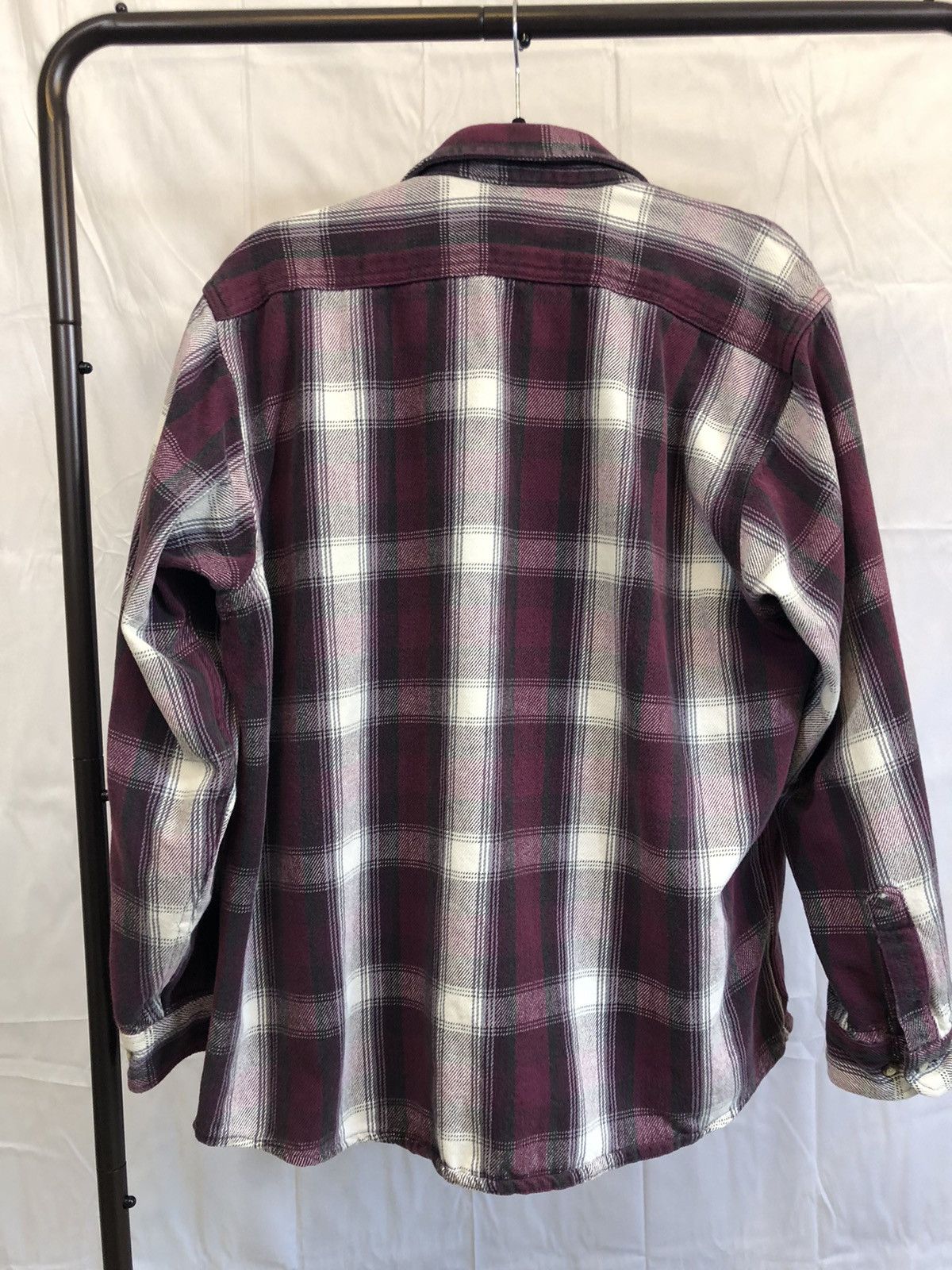 Vintage Thrashed Distressed Plaid Flannel Button Shirt Size US XL / EU 56 / 4 - 9 Thumbnail
