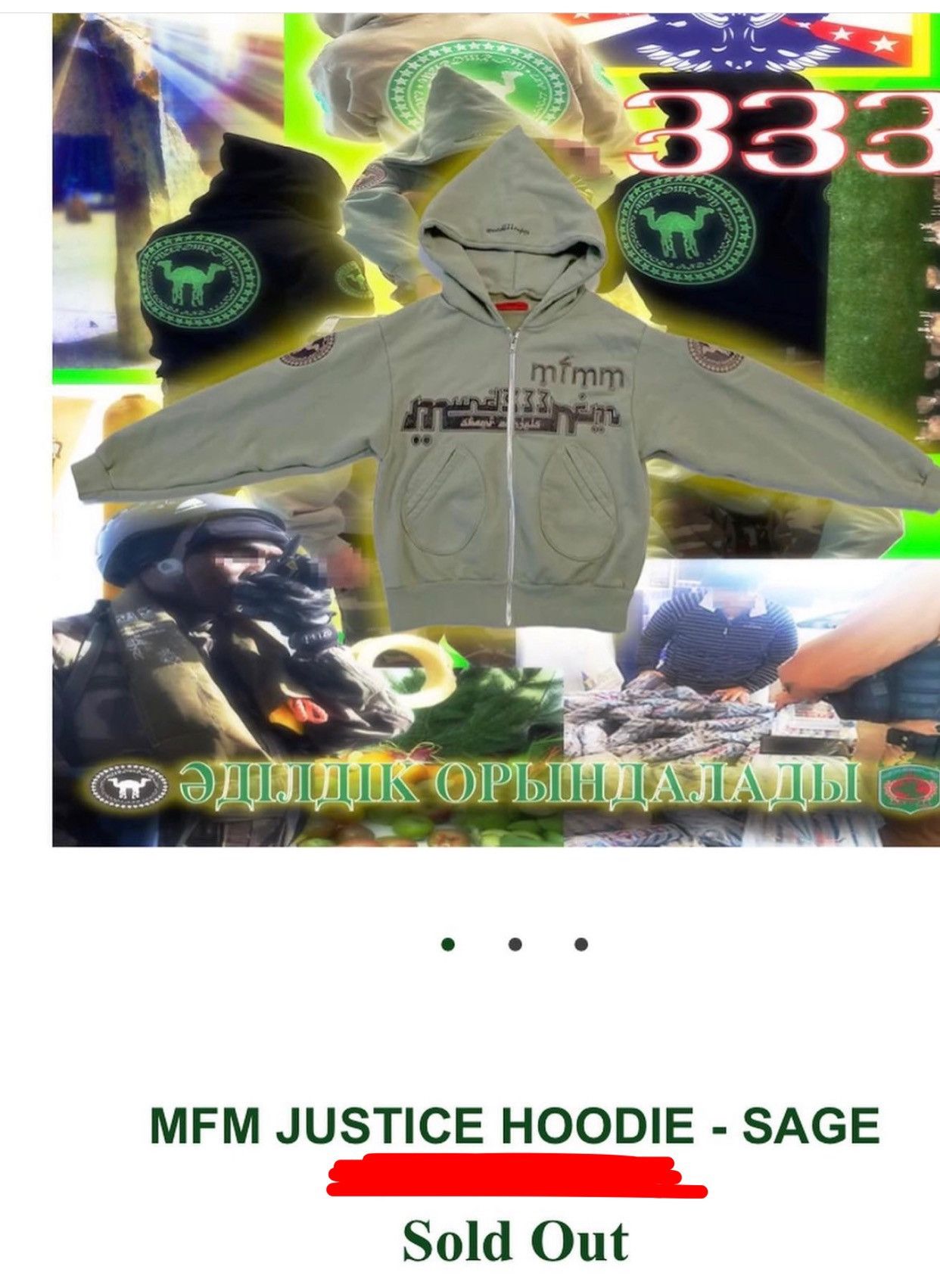 murd333r.fm Murd333r.Fm ‘ 🌐 Sage 🌐‘ Swamp Angels Hoodie Size US S / EU 44-46 / 1 - 3 Thumbnail
