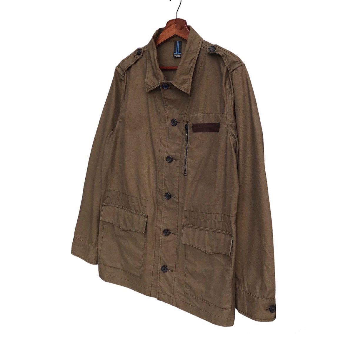 Designer Military chore canvas jacket Lanvin EnBleu Size US M / EU 48-50 / 2 - 2 Thumbnail