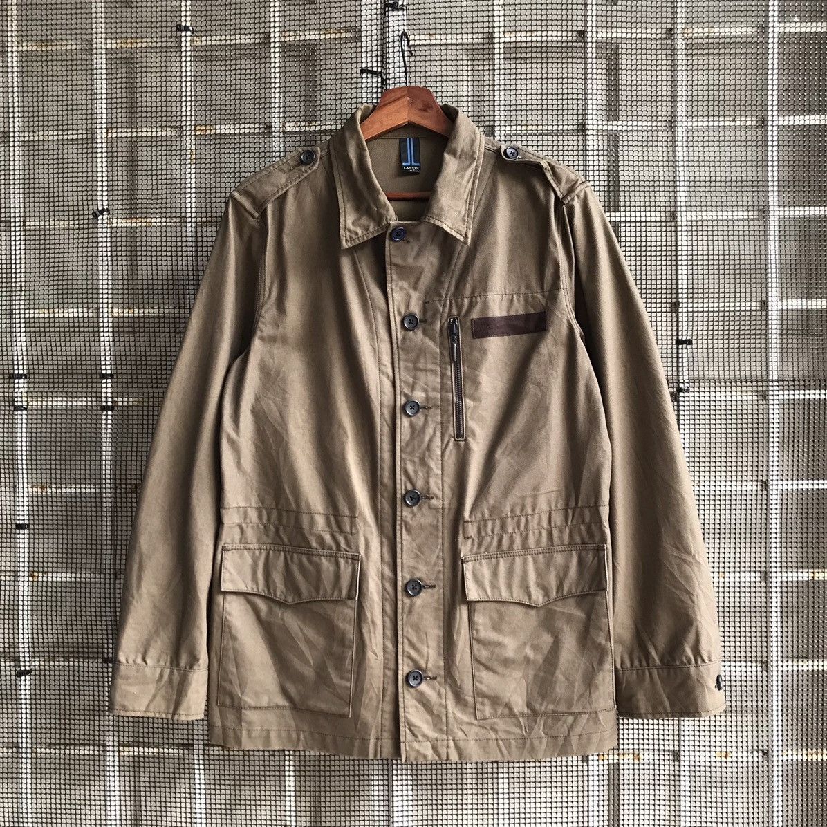 Lanvin Lanvin EnBleu chore military brown jacket Size US M / EU 48-50 / 2 - 1 Thumbnail