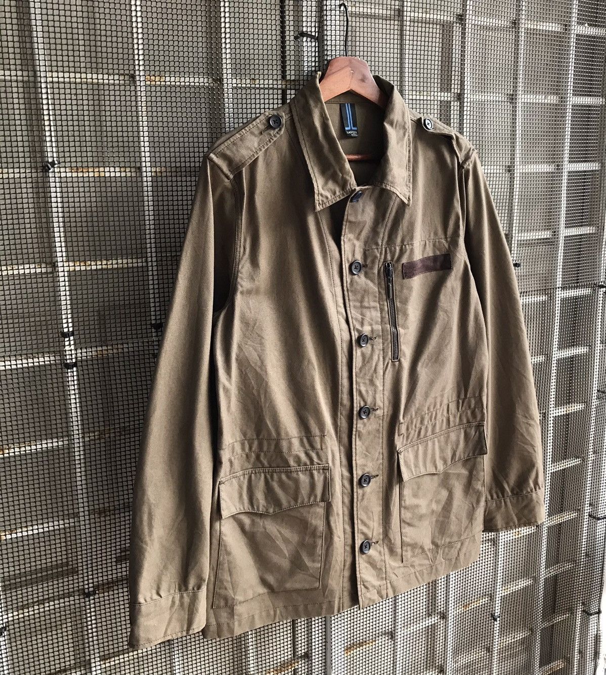Lanvin Lanvin EnBleu chore military brown jacket Size US M / EU 48-50 / 2 - 3 Thumbnail