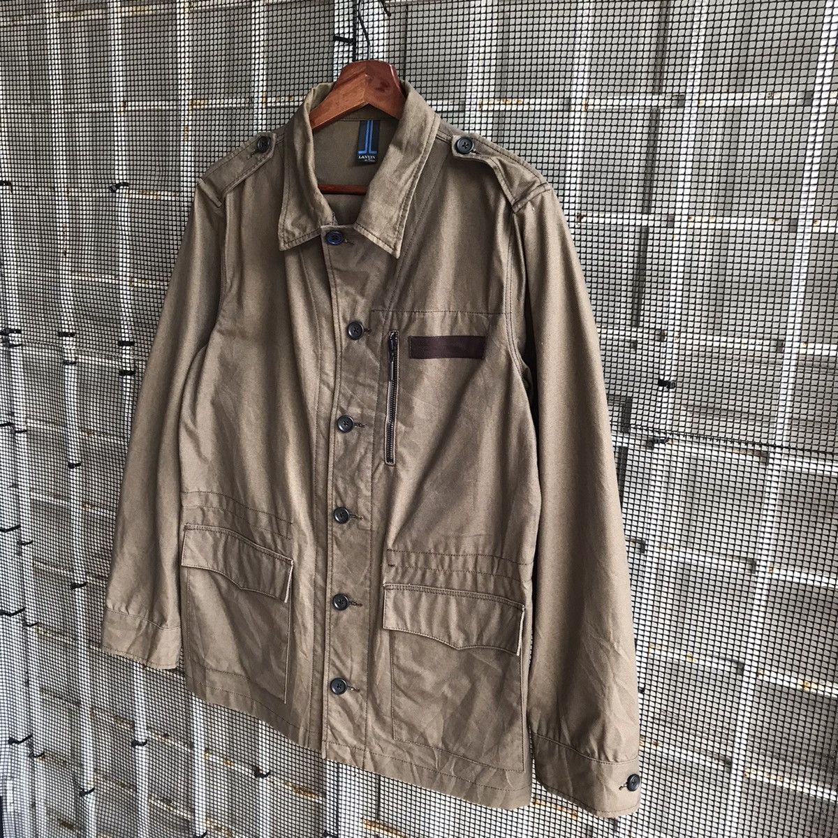 Lanvin Lanvin EnBleu chore military brown jacket Size US M / EU 48-50 / 2 - 2 Thumbnail