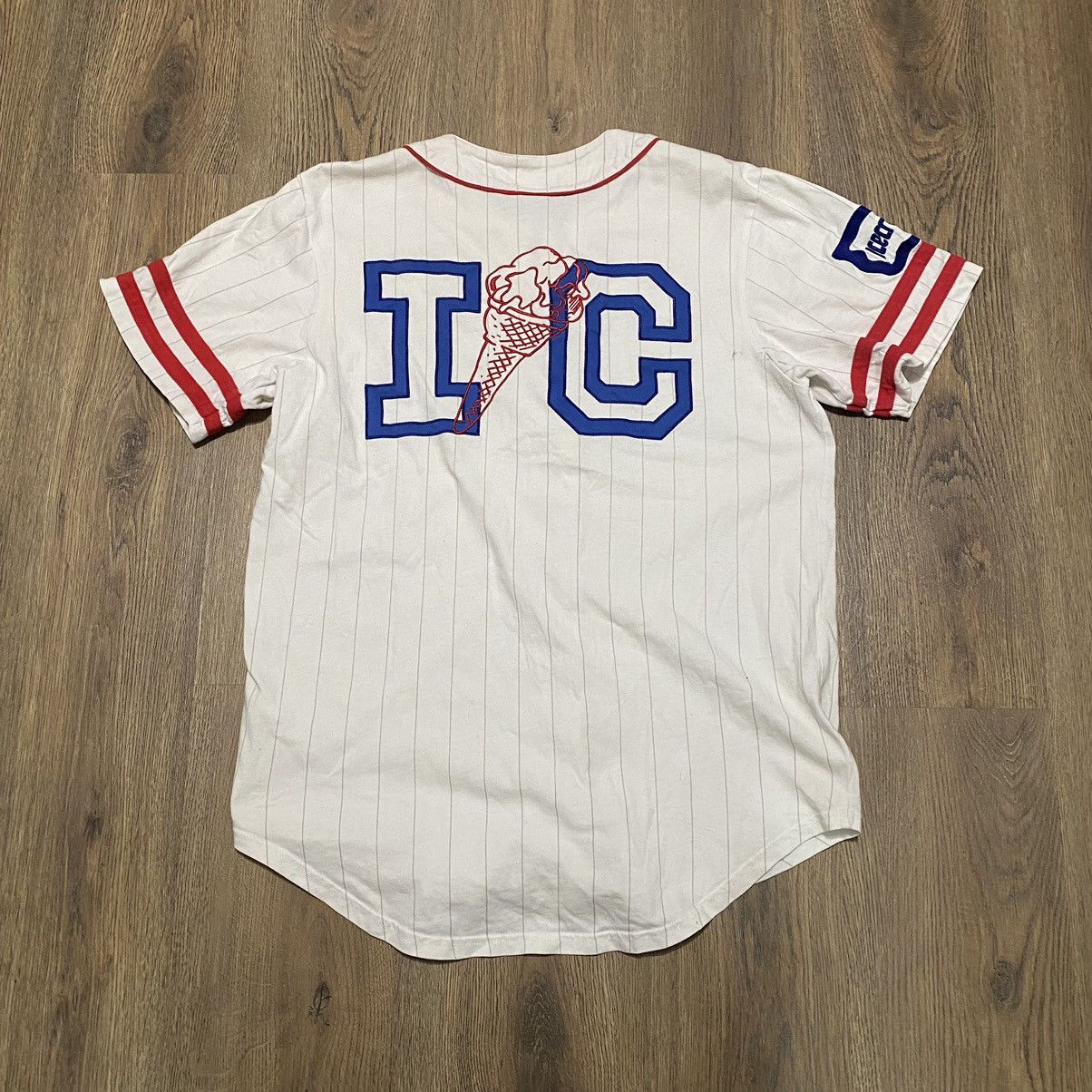 Icecream × Majestic ICECREAM × MAJESTIC BUTTON UP BIG LOGO JERSEY Size US M / EU 48-50 / 2 - 4 Thumbnail