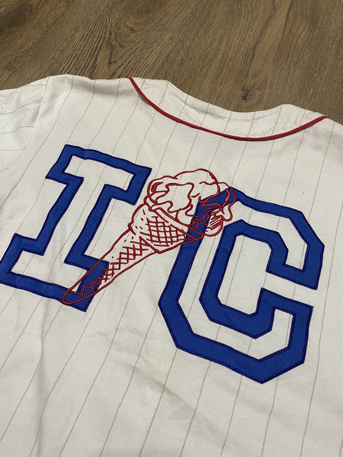 Icecream × Majestic ICECREAM × MAJESTIC BUTTON UP BIG LOGO JERSEY Size US M / EU 48-50 / 2 - 6 Thumbnail