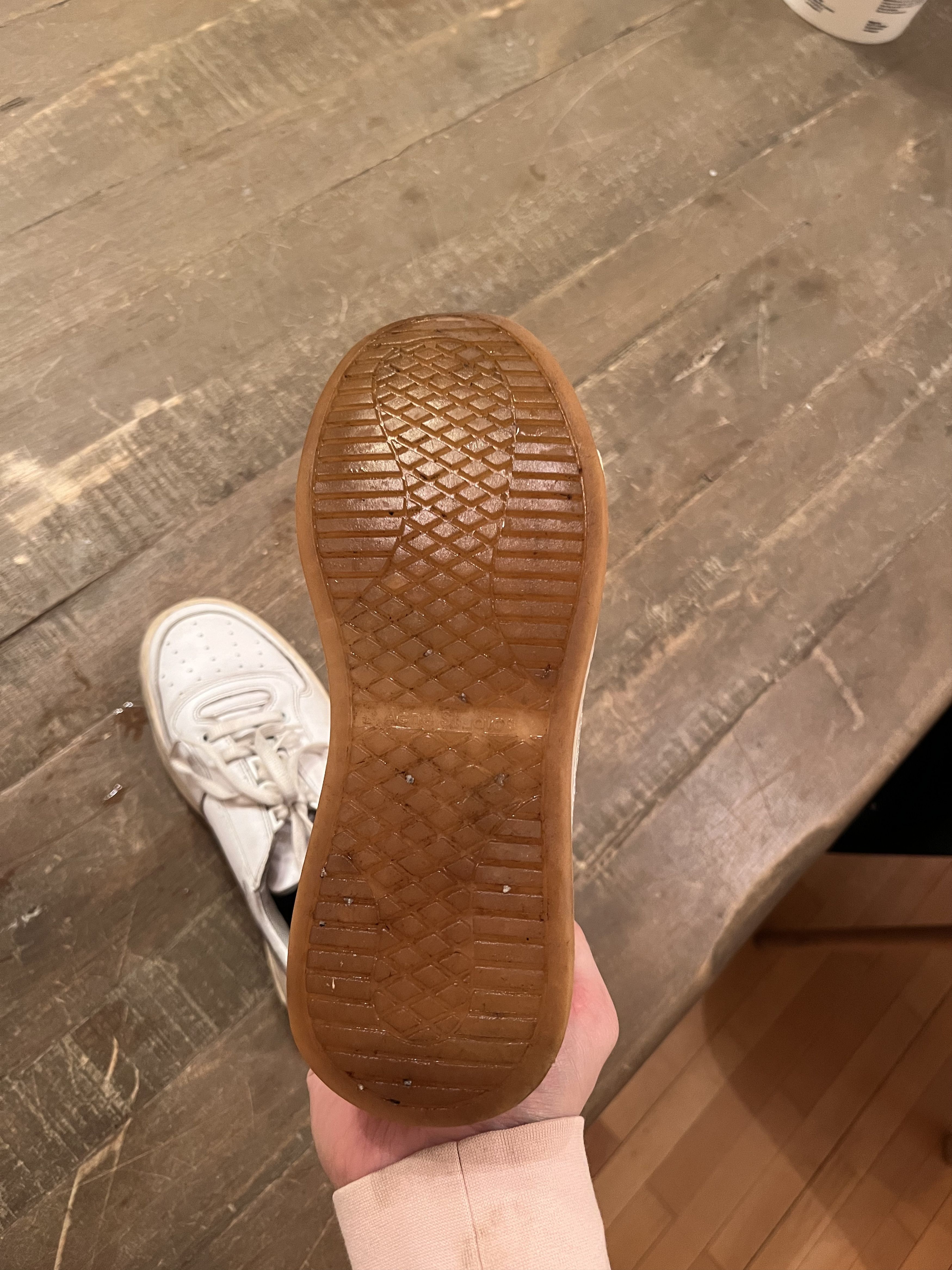 Acne Studios White Lace Leather Sneakers Size US 9 / IT 39 - 9 Thumbnail