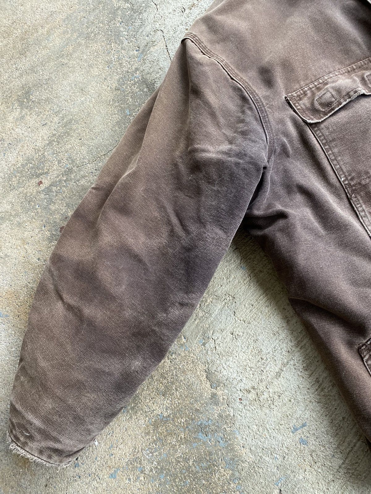 Carhartt × Vintage Vintage 90’s Carhartt Faded Work Wear Distressed C26 Jacket Size US XL / EU 56 / 4 - 4 Thumbnail