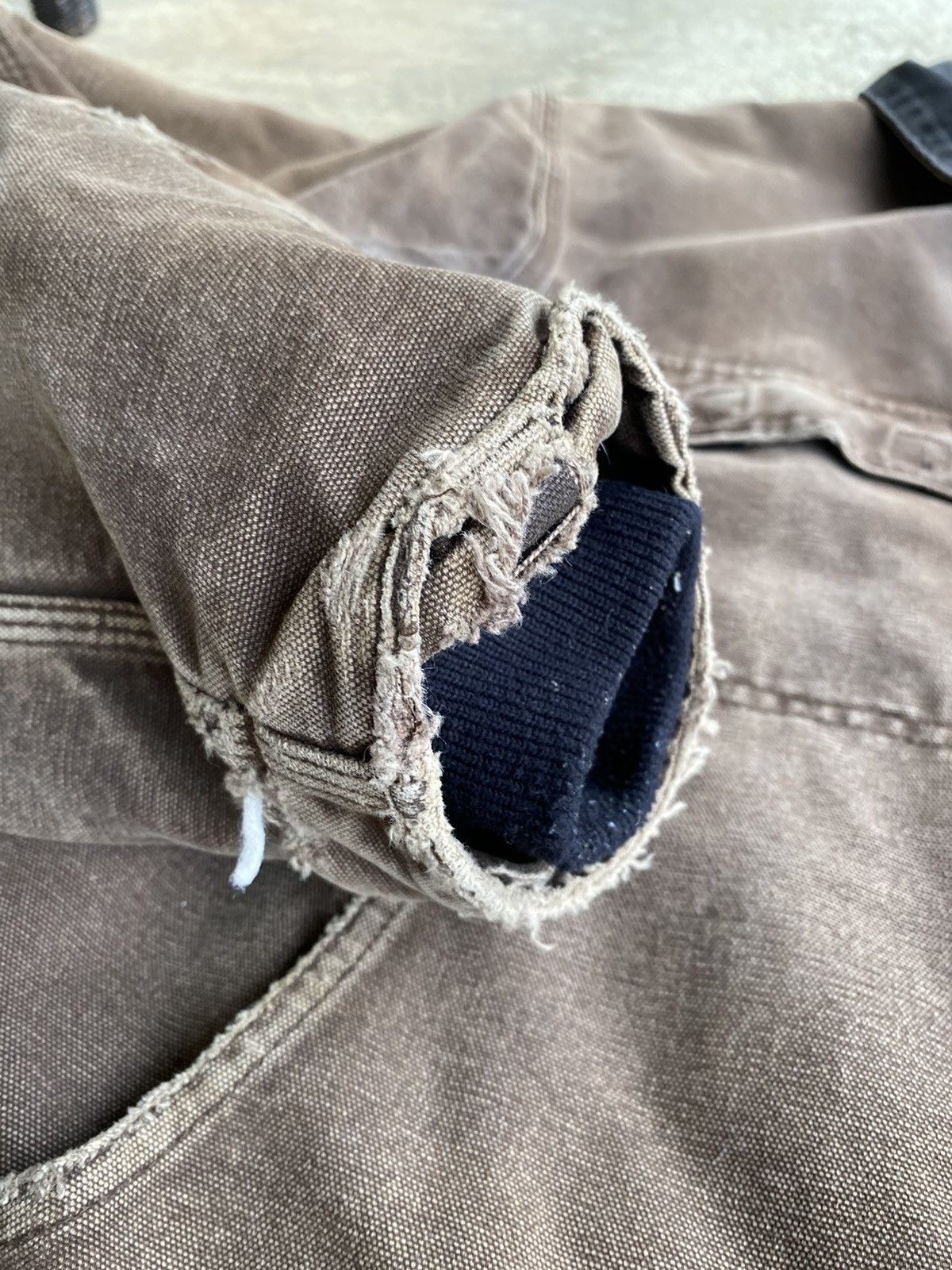 Carhartt × Vintage Vintage 90’s Carhartt Faded Work Wear Distressed C26 Jacket Size US XL / EU 56 / 4 - 9 Thumbnail