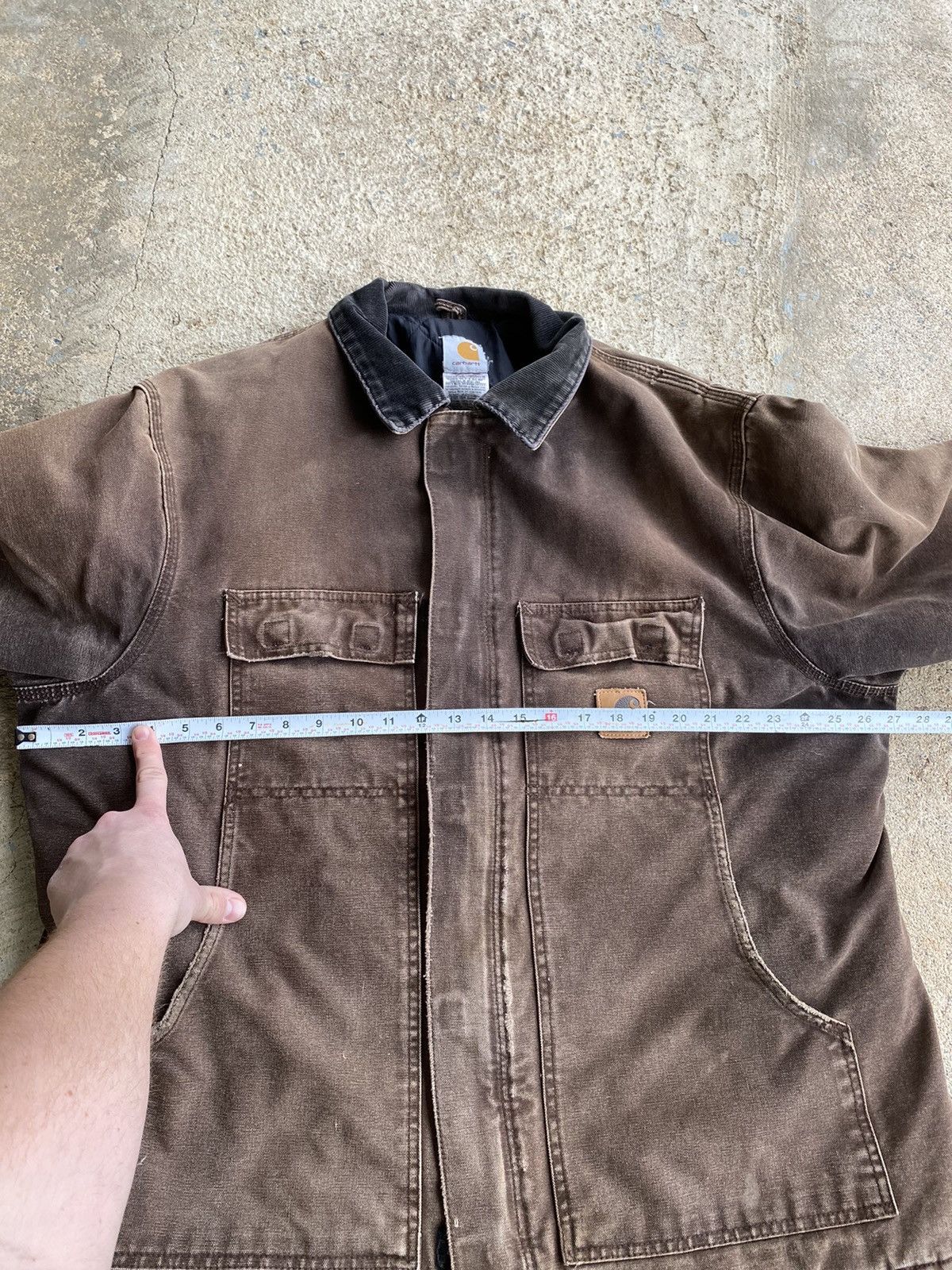 Carhartt × Vintage Vintage 90’s Carhartt Faded Work Wear Distressed C26 Jacket Size US XL / EU 56 / 4 - 15 Thumbnail