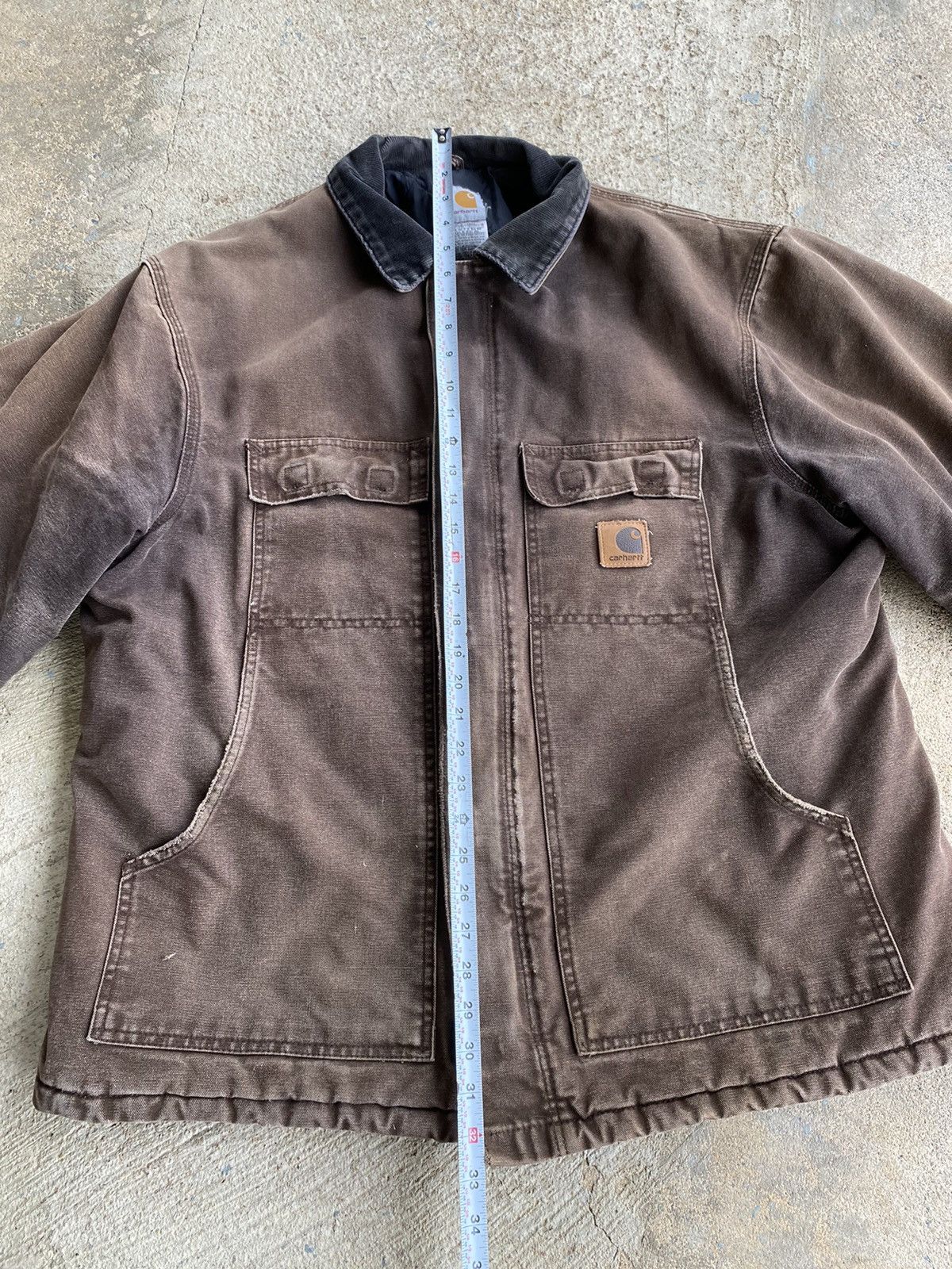 Carhartt × Vintage Vintage 90’s Carhartt Faded Work Wear Distressed C26 Jacket Size US XL / EU 56 / 4 - 14 Thumbnail