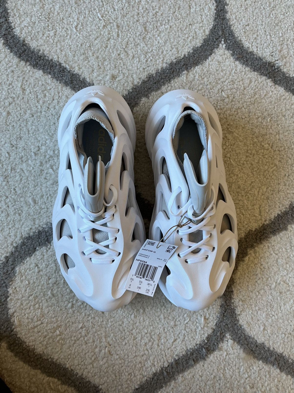 Adidas adidas adiFOM Q ‘Footwear White Grey’ Size US 6 / EU 39 - 3 Thumbnail